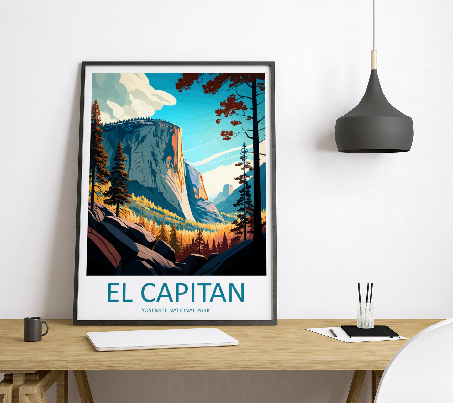 Yosemite El Capitan USA Travel Poster