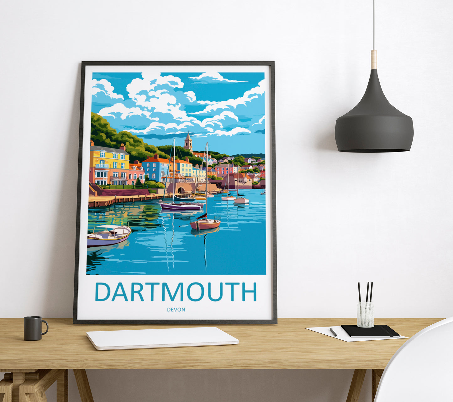 Dartmouth England Travel Poster