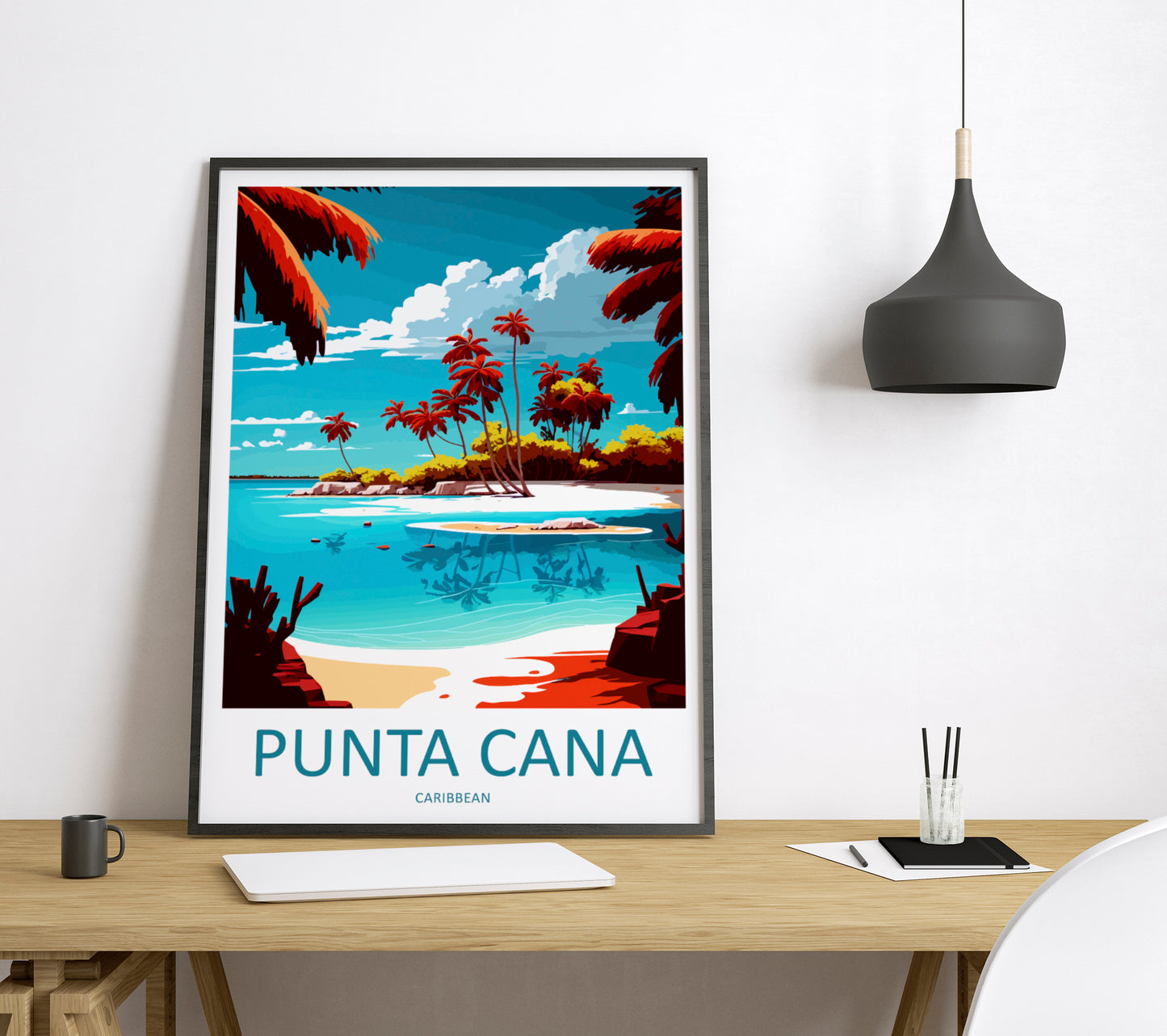 Punta Cana Caribbean Travel Poster