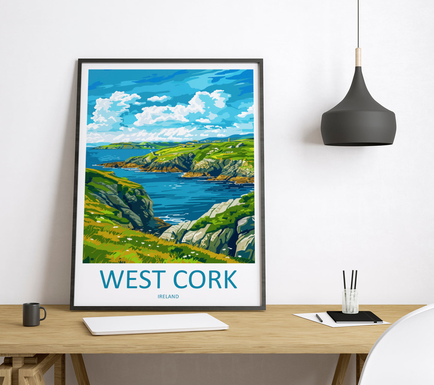 West Cork Ireland Travel Poster