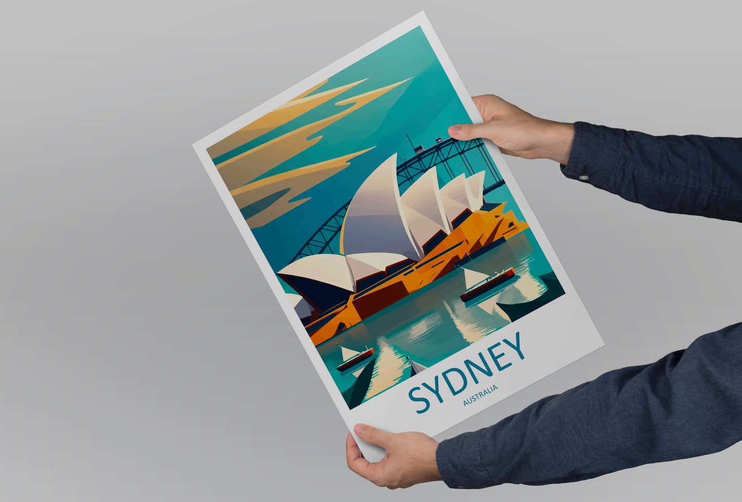 Sydney Opera House Australia Travel Poster
