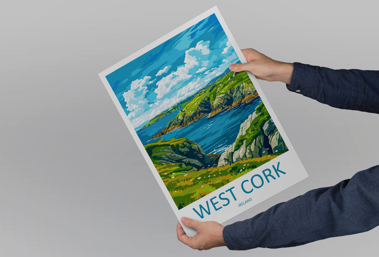 West Cork Ireland Travel Poster