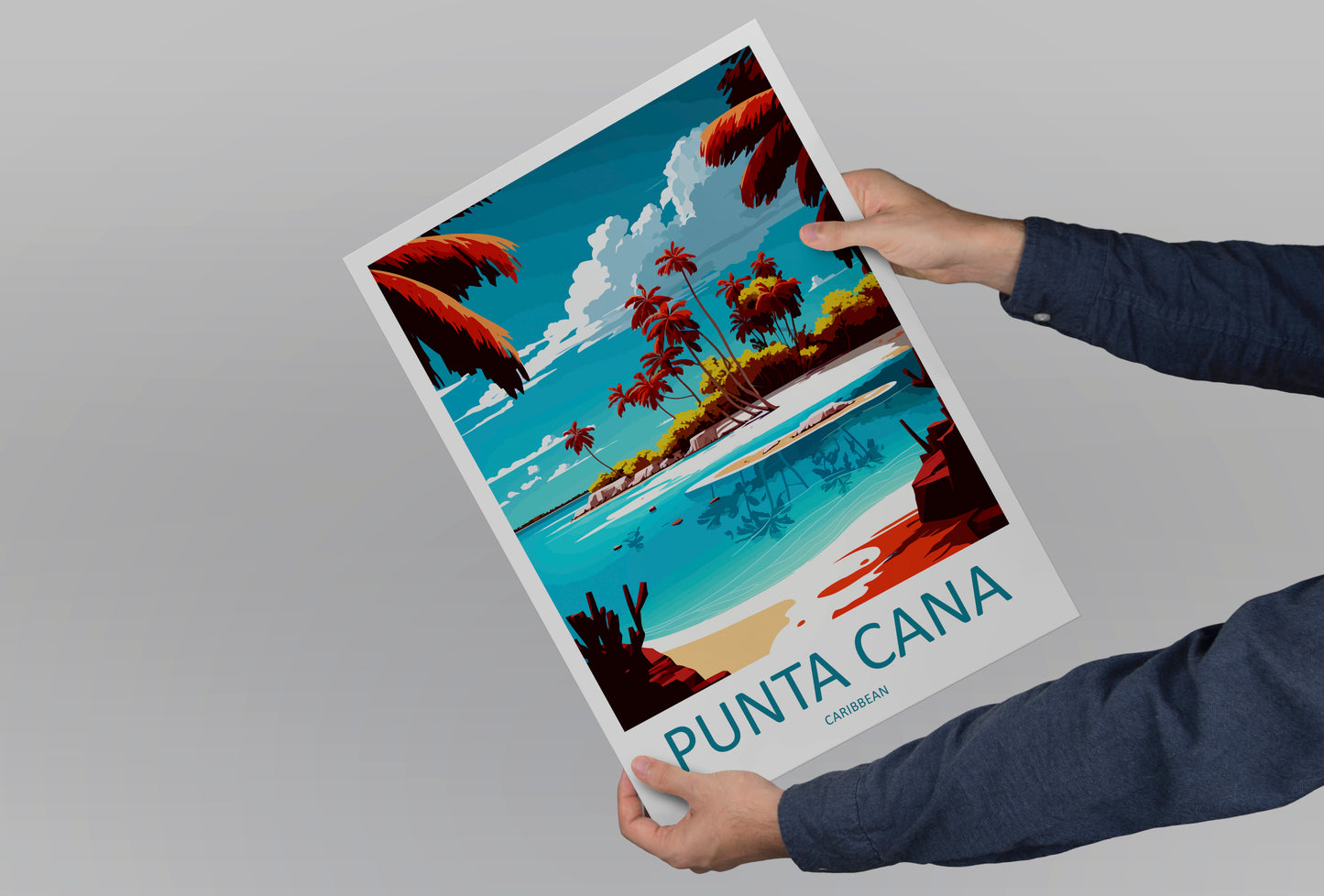 Punta Cana Caribbean Travel Poster