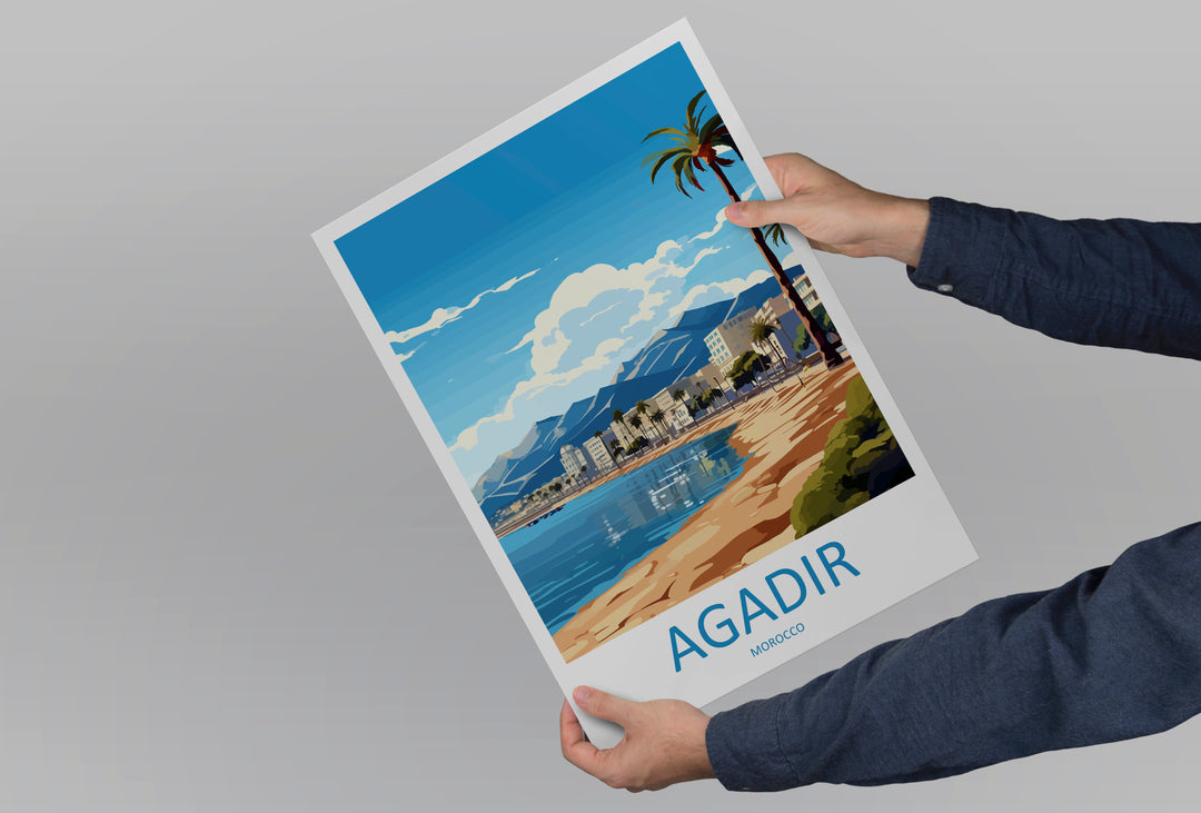 Agadir Morroco Travel Poster