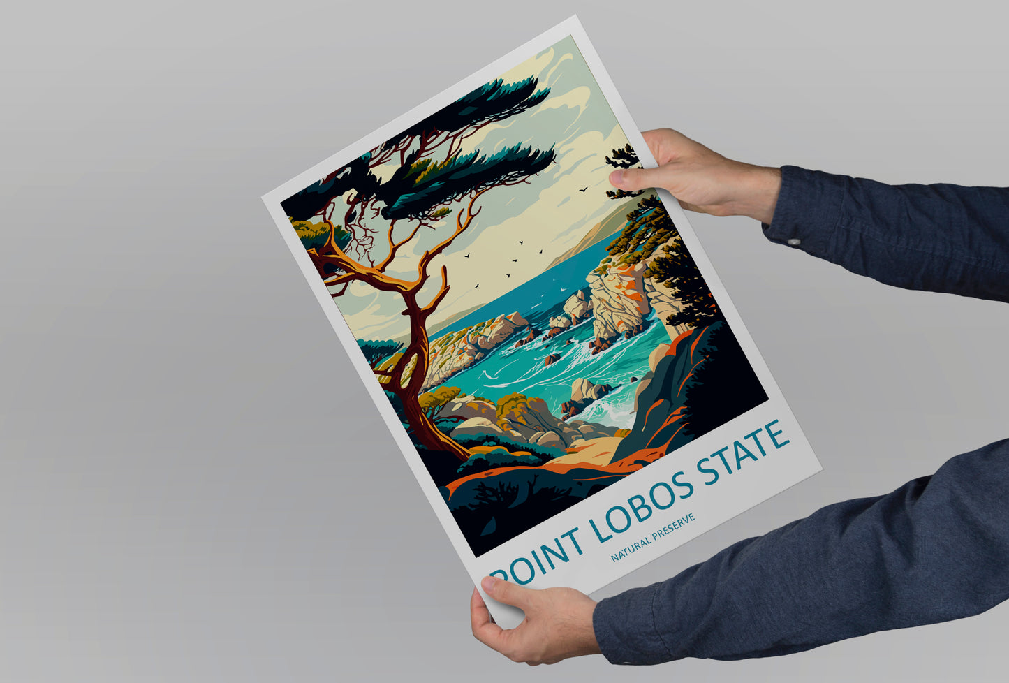 Point Lobos State Natural Reserve USA Travel Poster