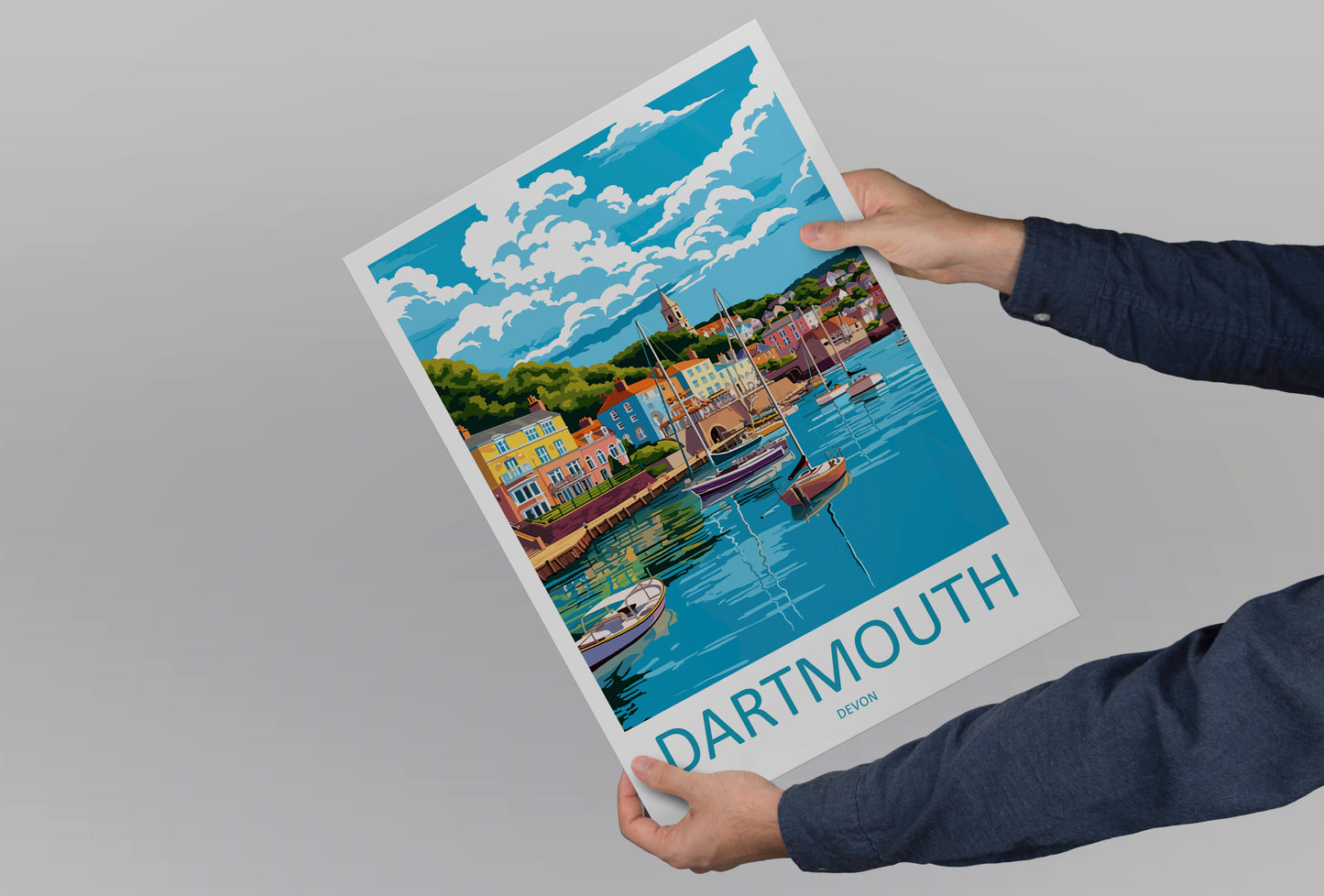 Dartmouth England Travel Poster