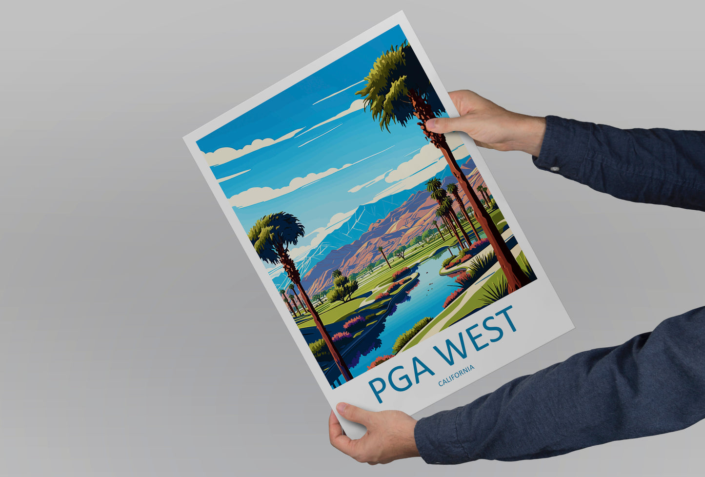 PGA West USA Travel Poster