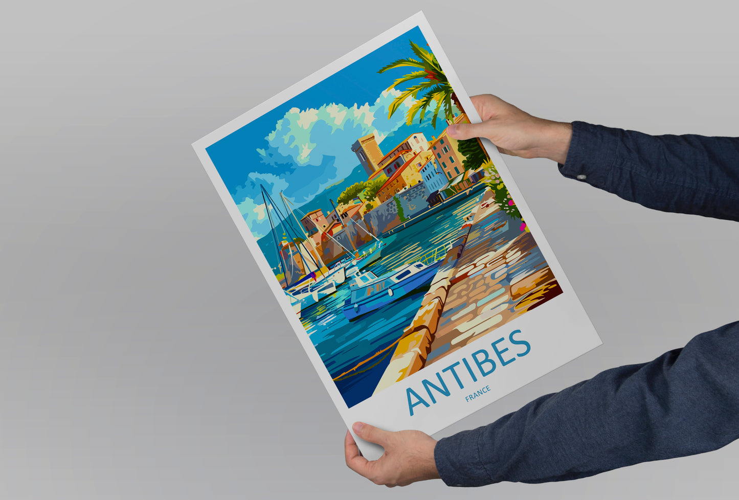Antibes France Travel Poster