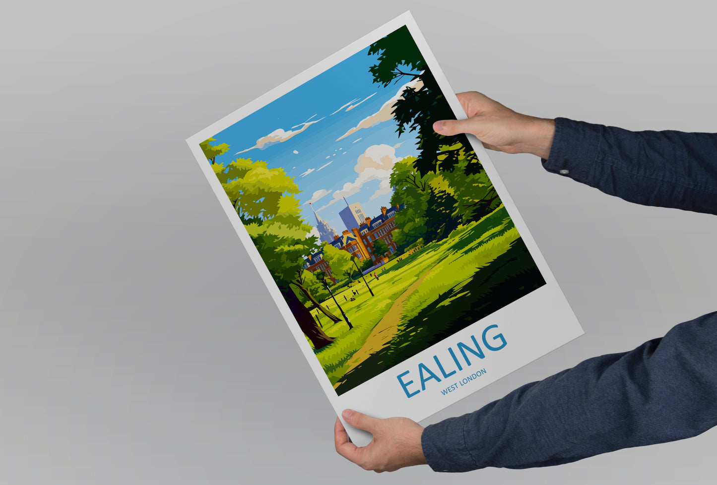 Ealing England Travel Poster