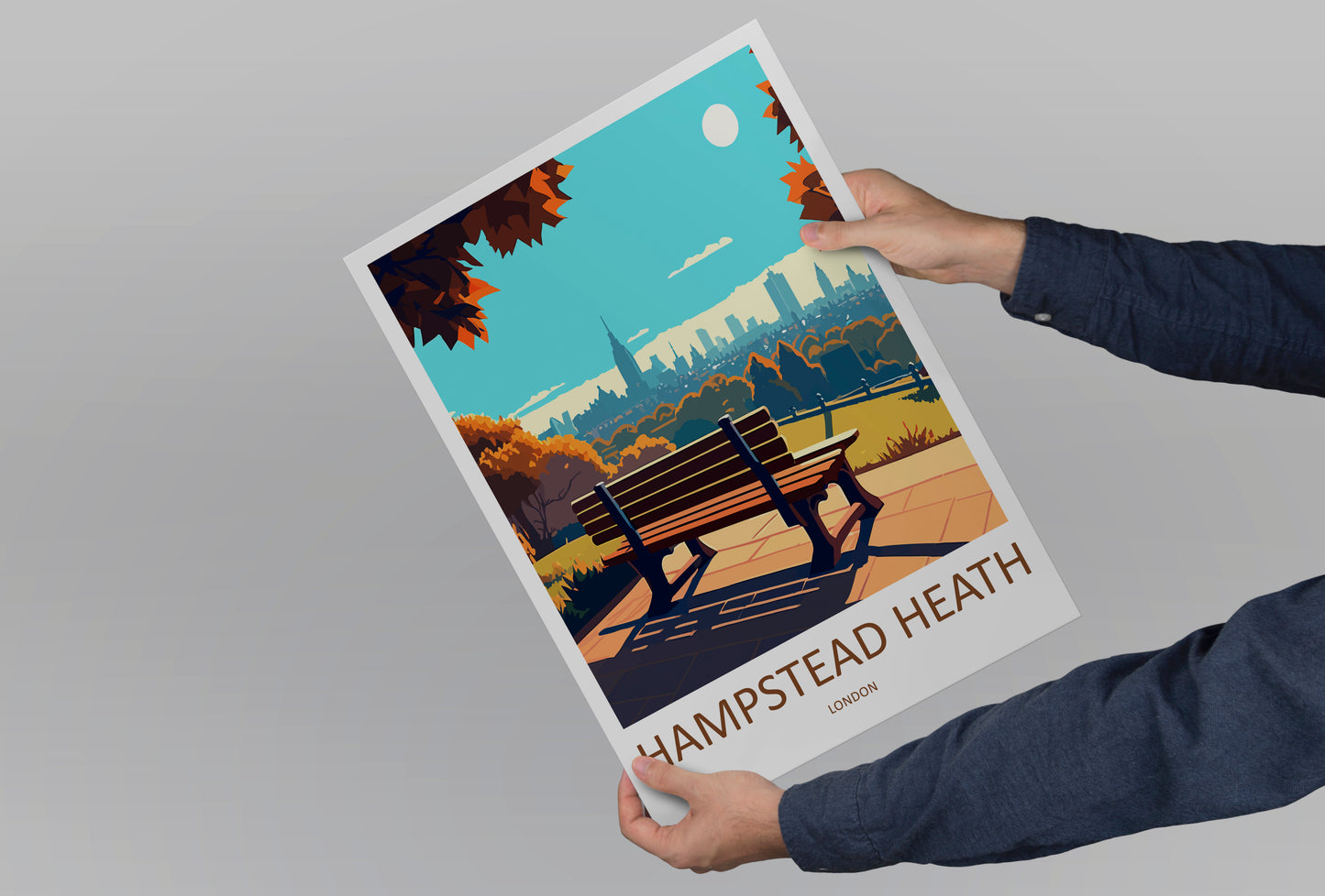 Hampstead Heath Travel Poster