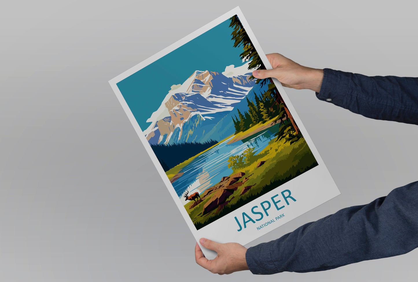 Jasper National Park Canada Travel Poster