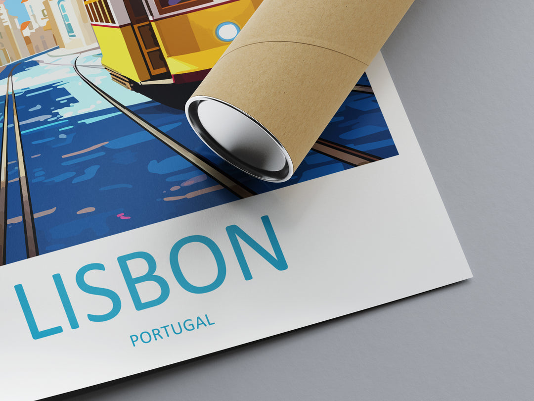 Lisbon Portugal Travel Poster
