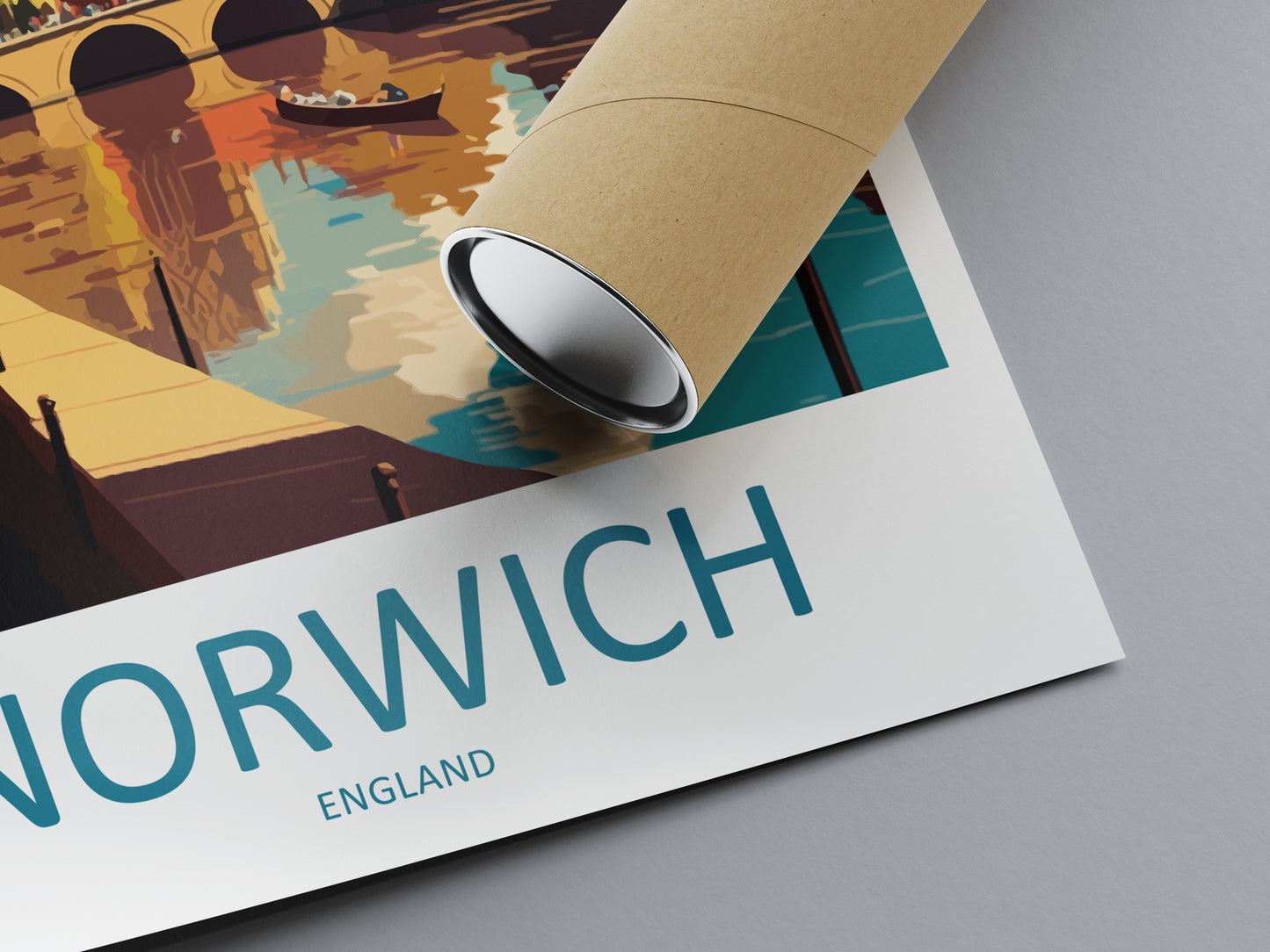 Norwich England Travel Poster