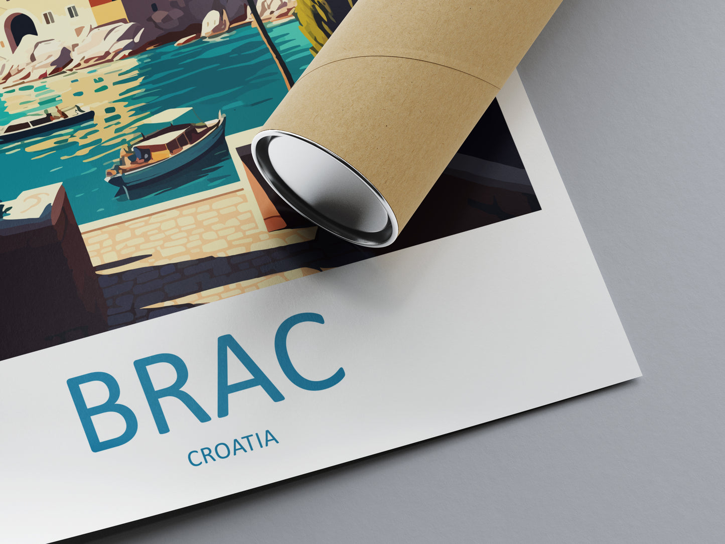 Brac Croatia Travel Poster