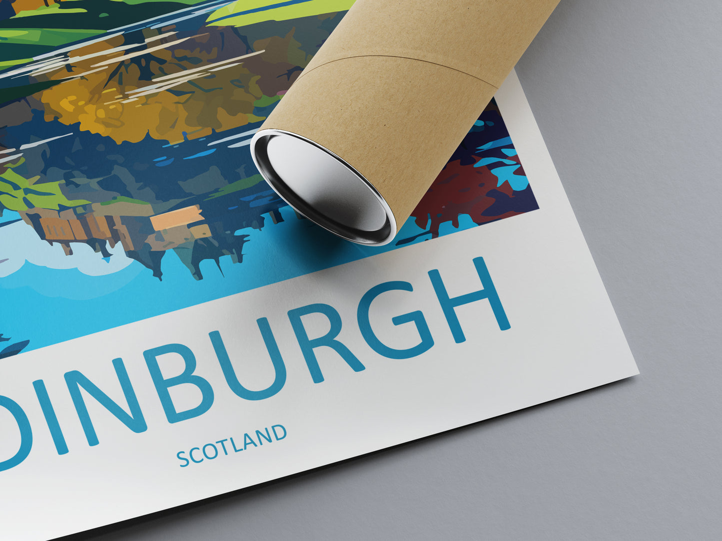 Edinburgh Castle Scotland Travel Poster