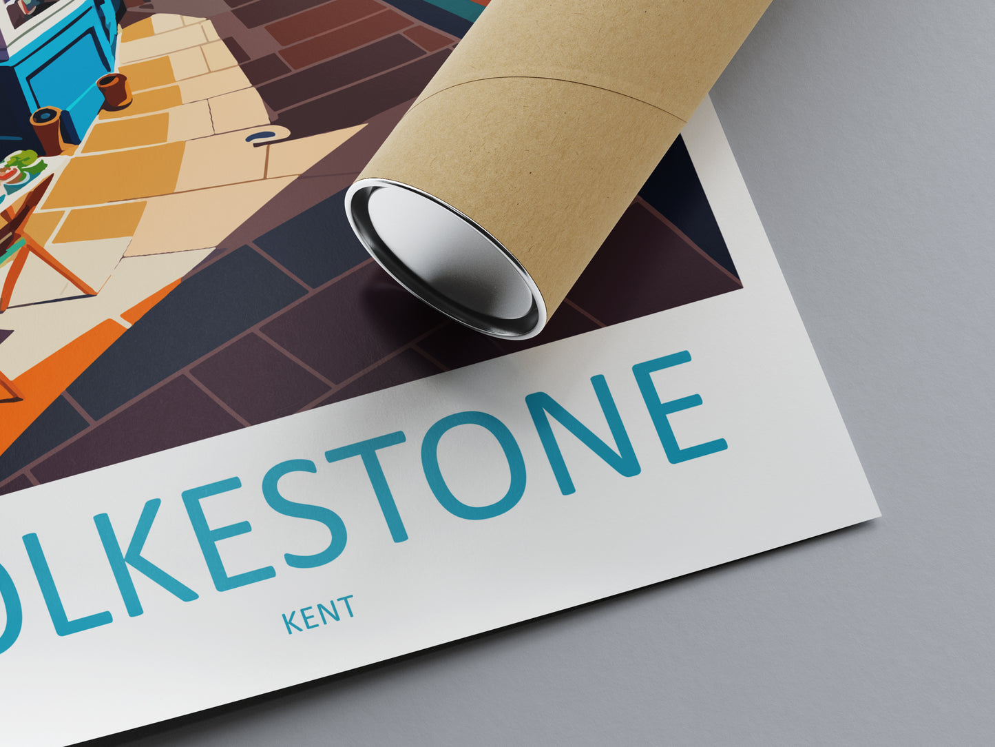 Folkestone England Travel Poster