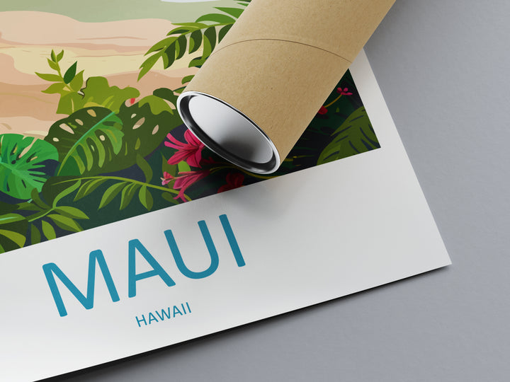 Maui Hawaii USA Travel Poster