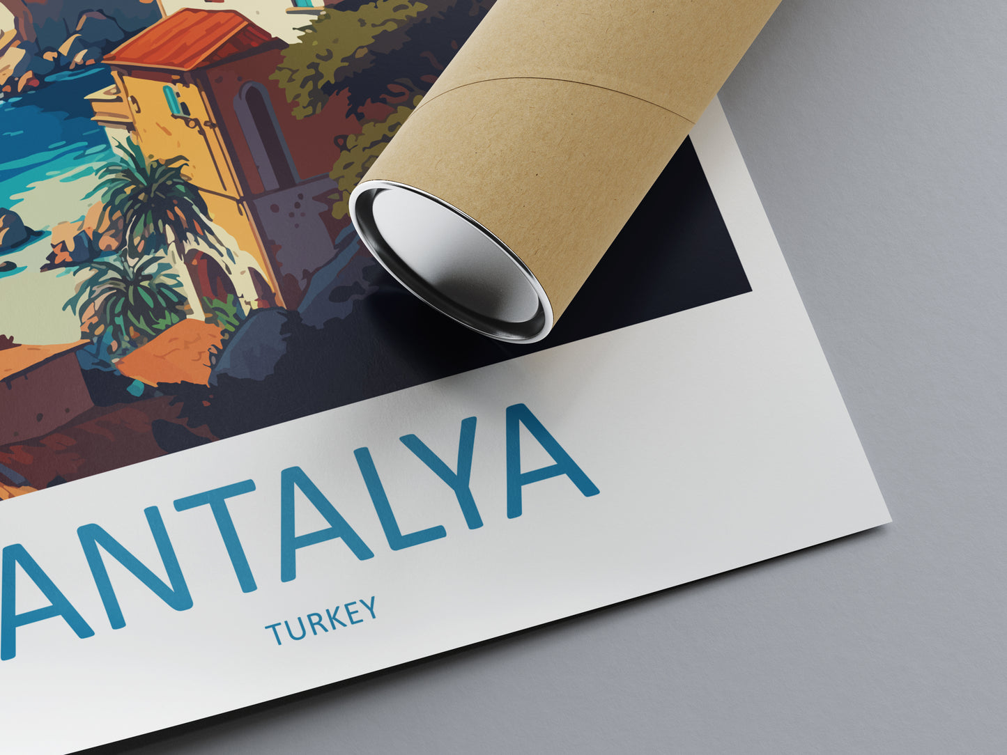Antalya Turkey Travel Poster