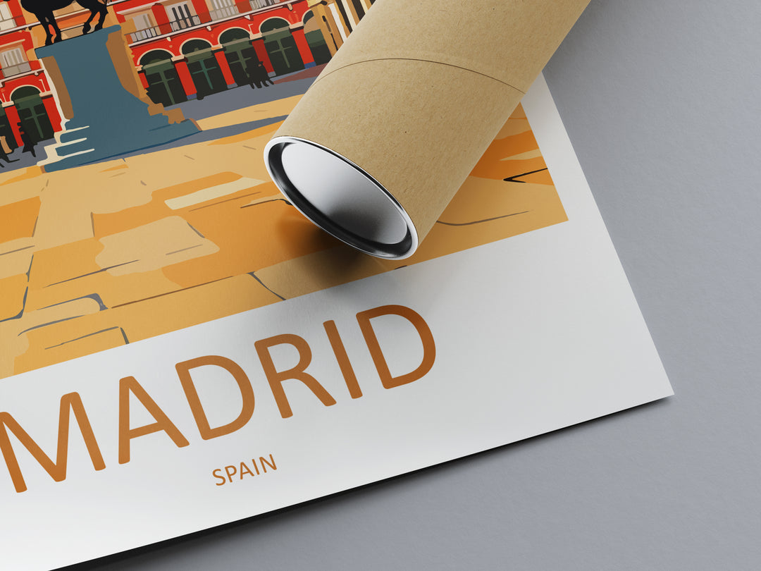Madrid Spain Travel Poster