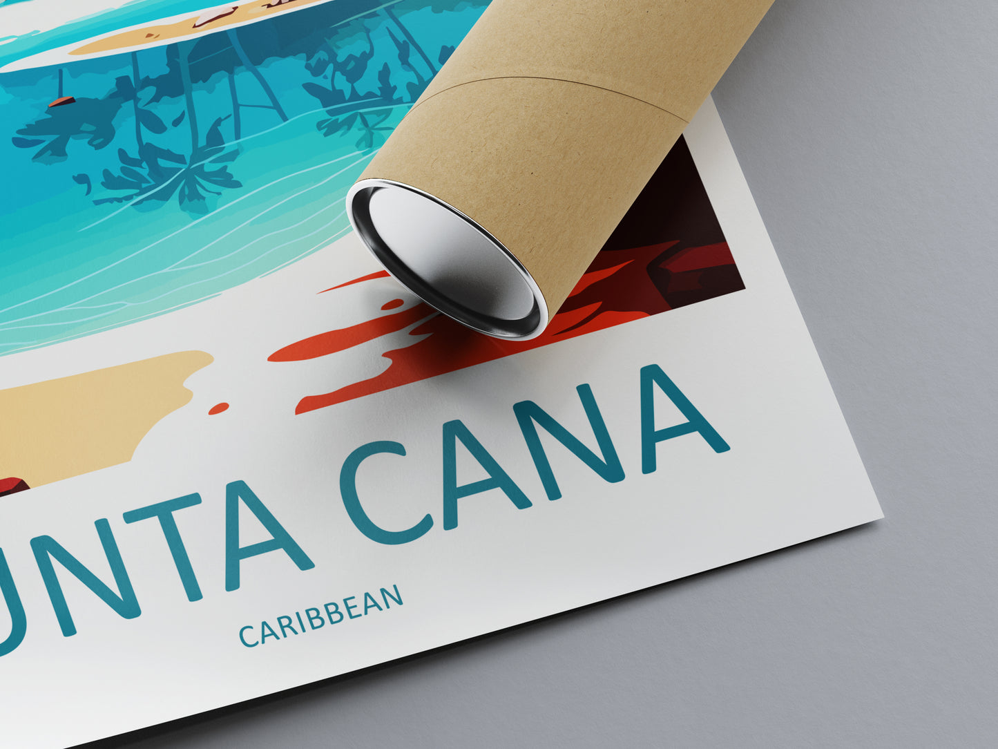 Punta Cana Caribbean Travel Poster