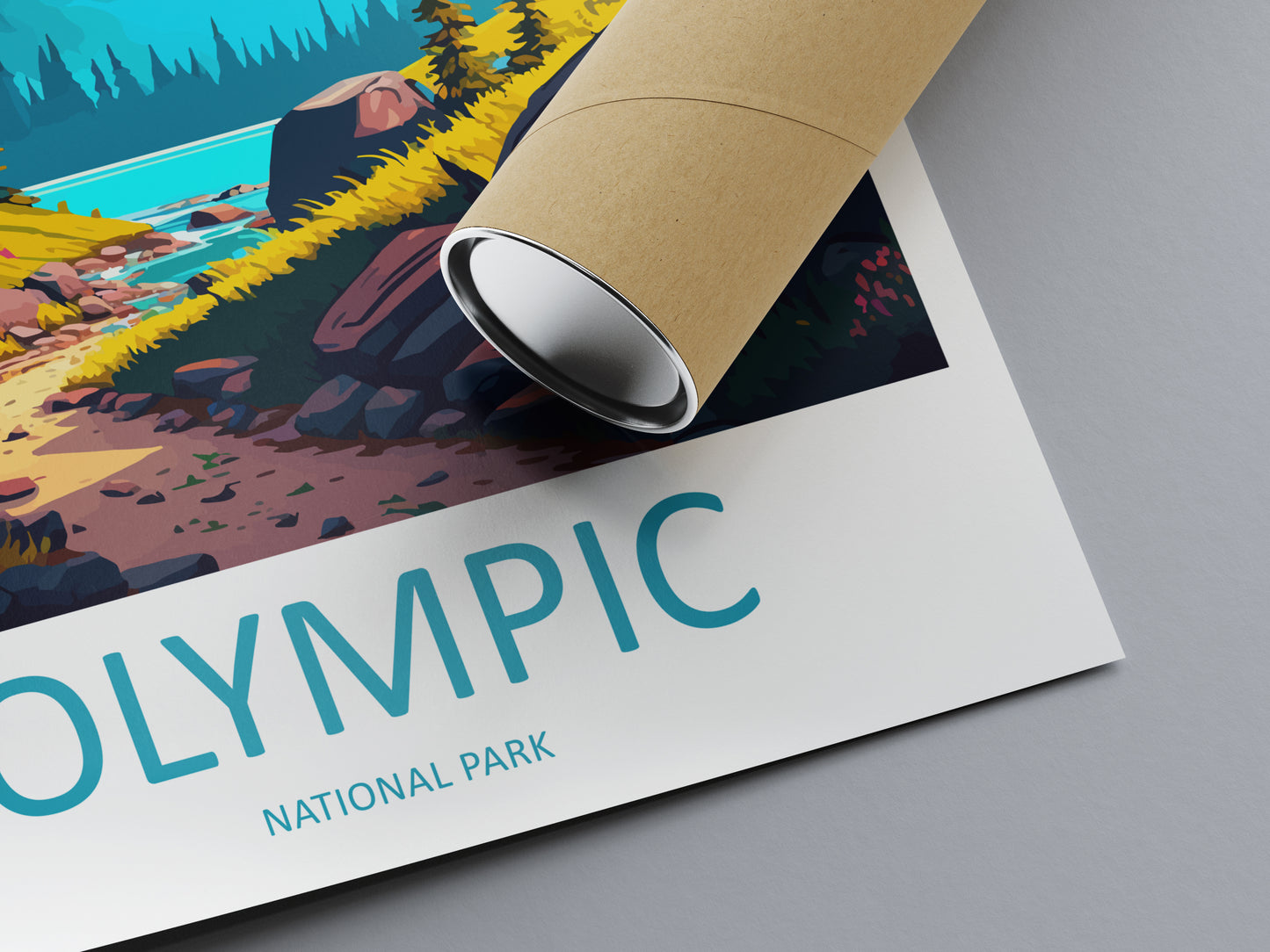 Olympic National Park USA Travel Poster