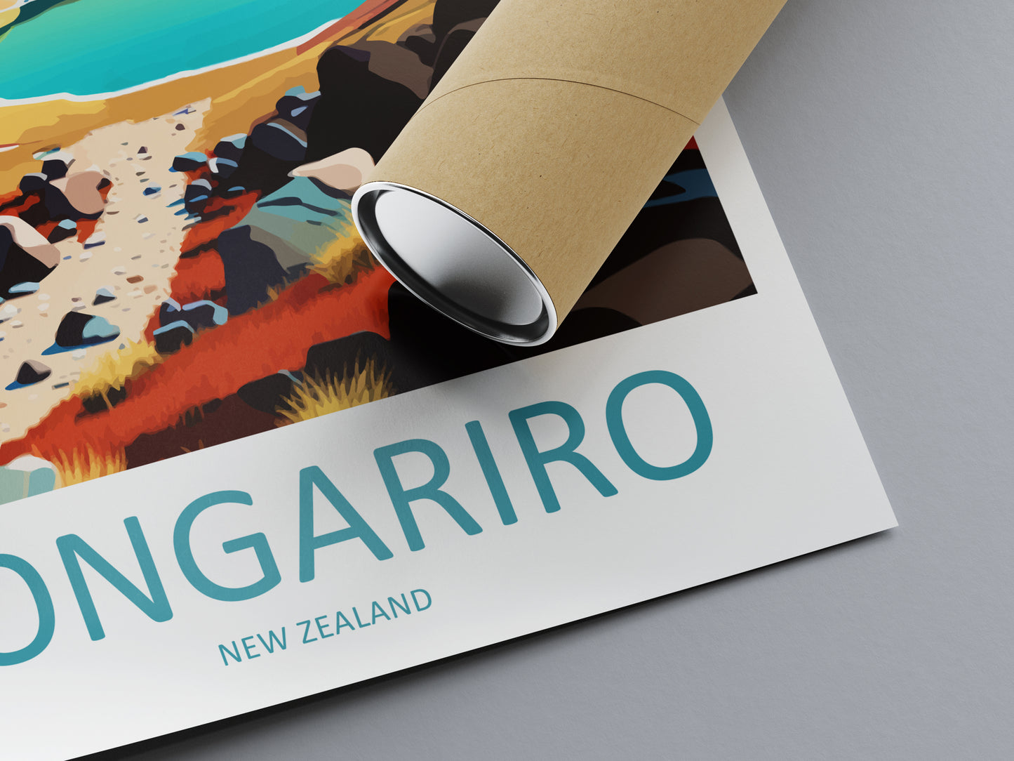Tongariro New Zealand Travel Poster