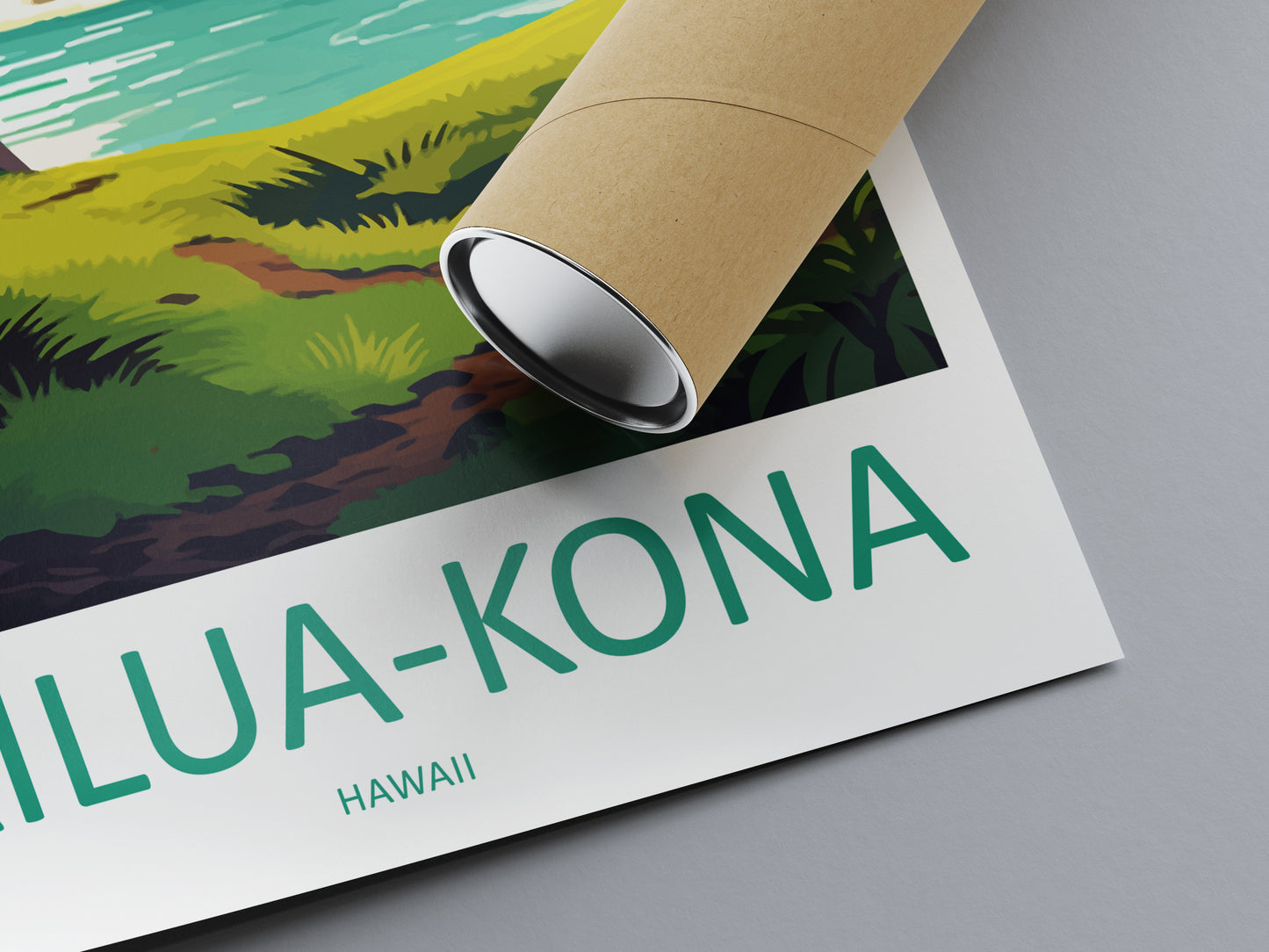 Kailua-Kona Hawaii Travel Poster