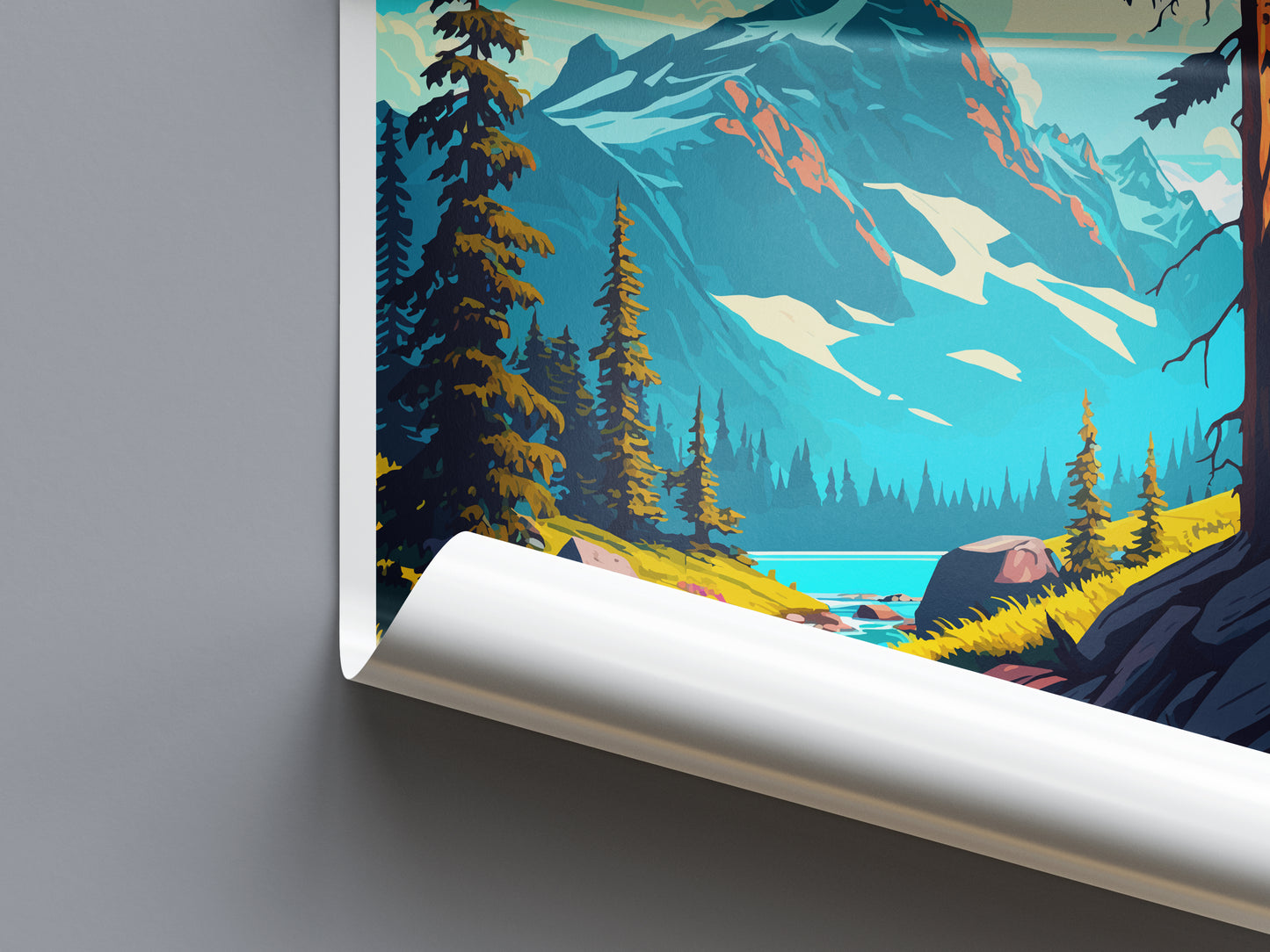 Olympic National Park USA Travel Poster