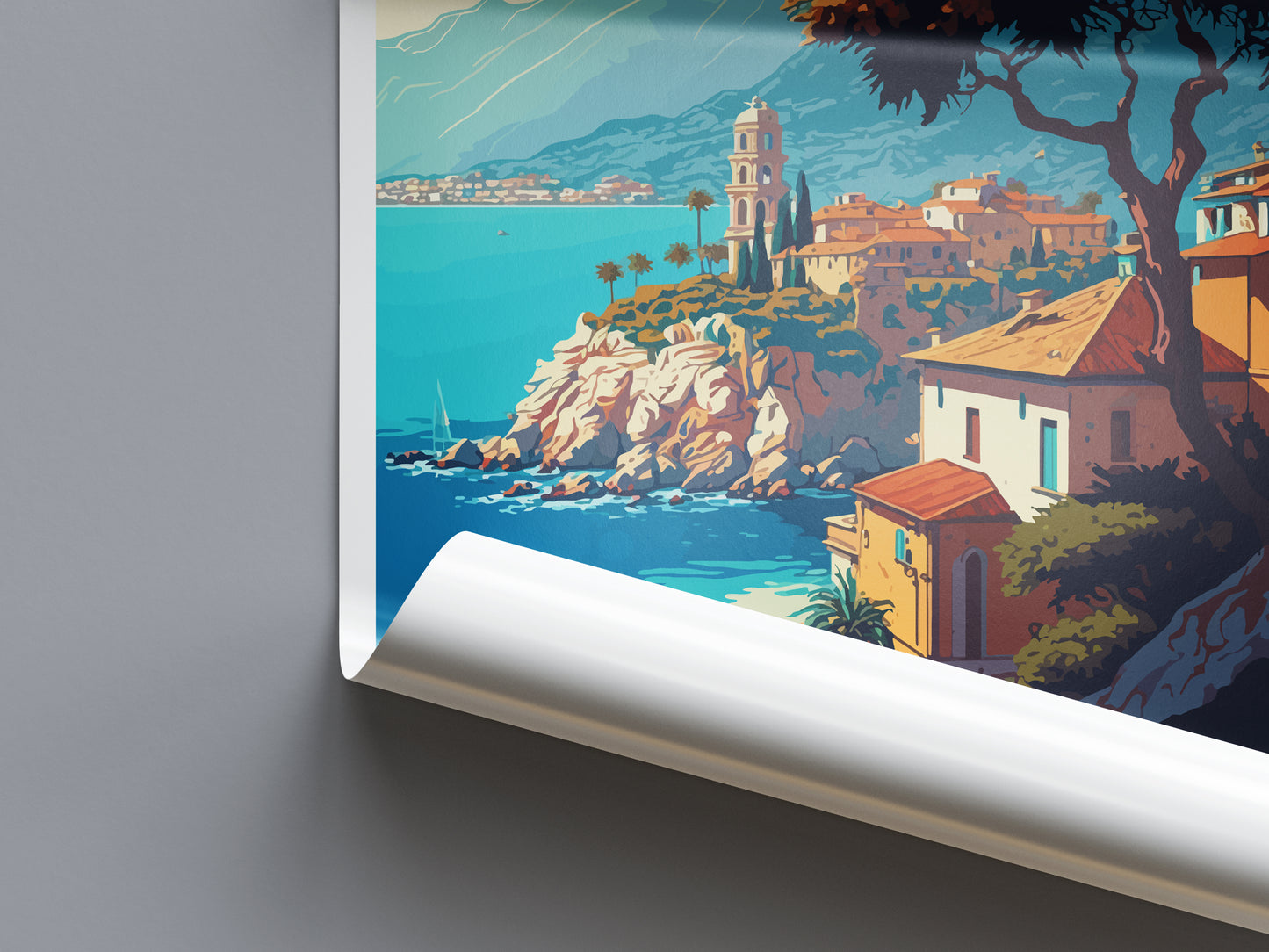 Antalya Turkey Travel Poster