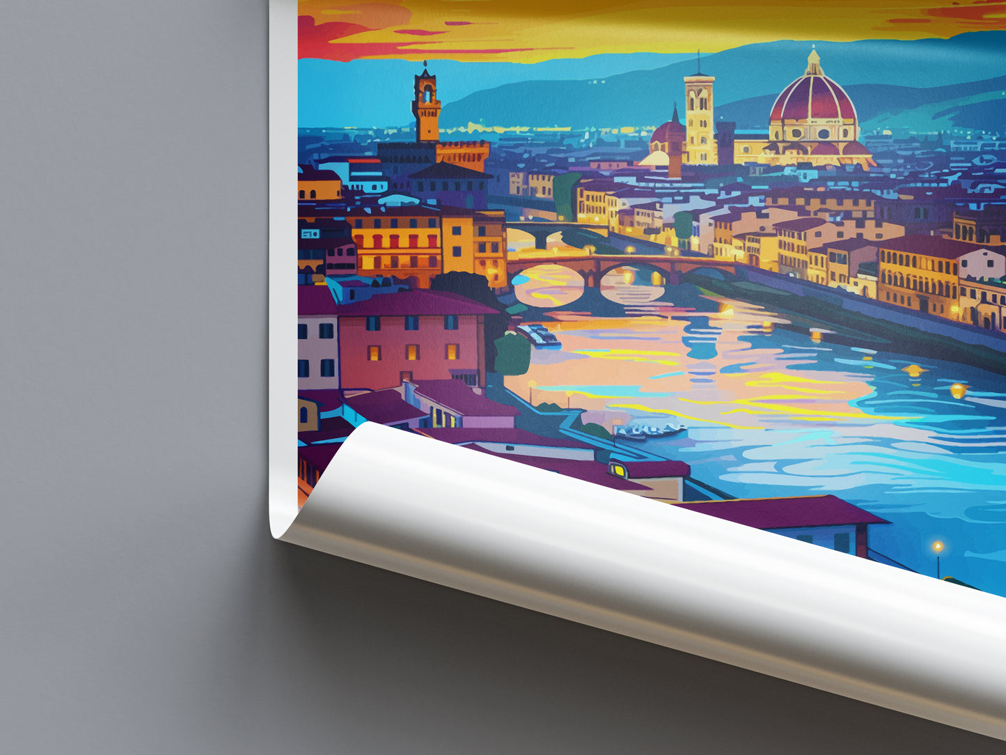 Florence Italy Travel Poster