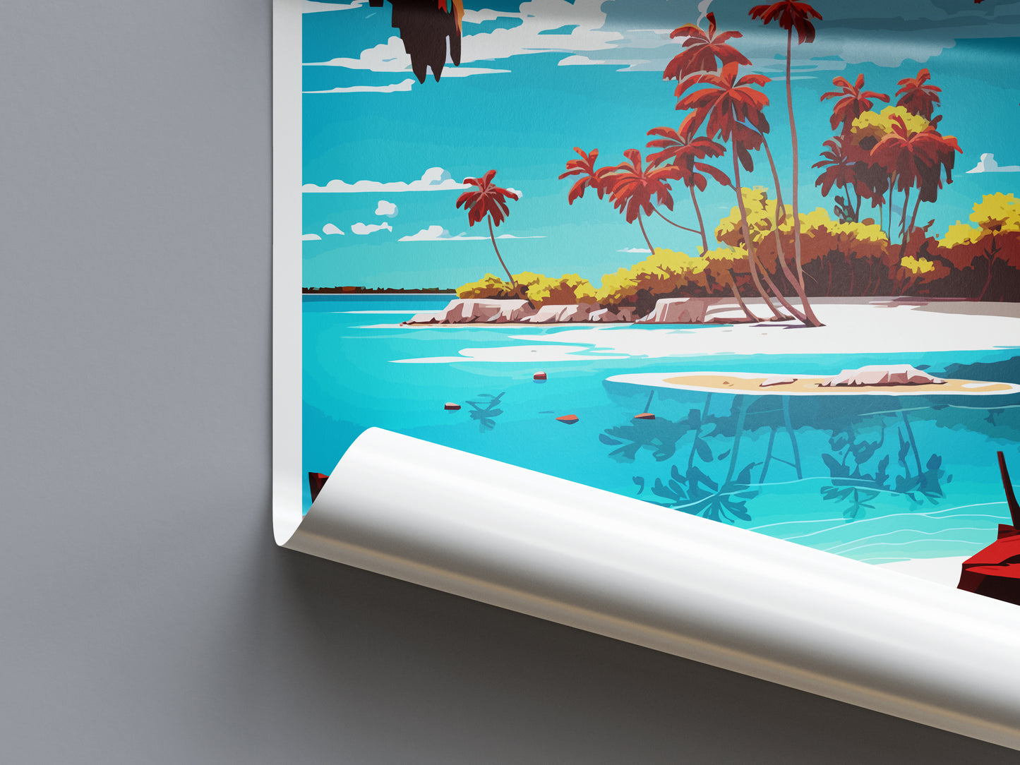 Punta Cana Caribbean Travel Poster