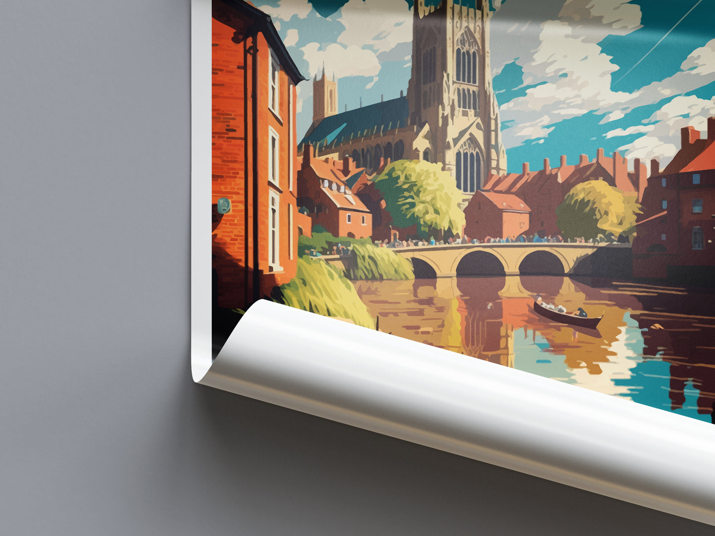 Norwich England Travel Poster
