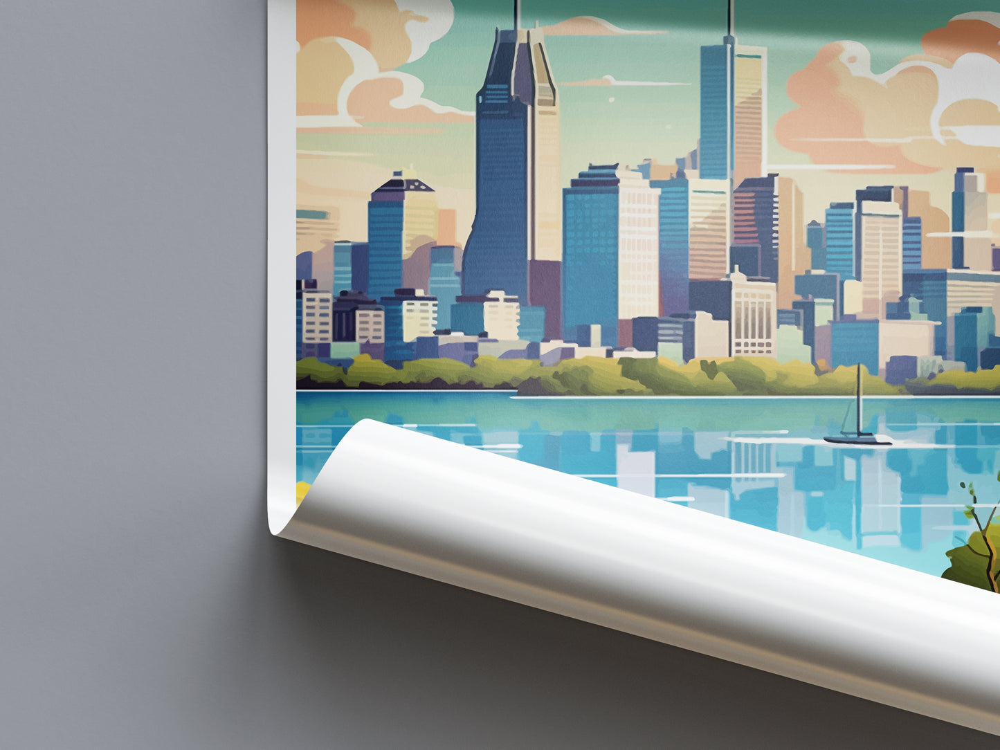Montreal Canada Travel Poster