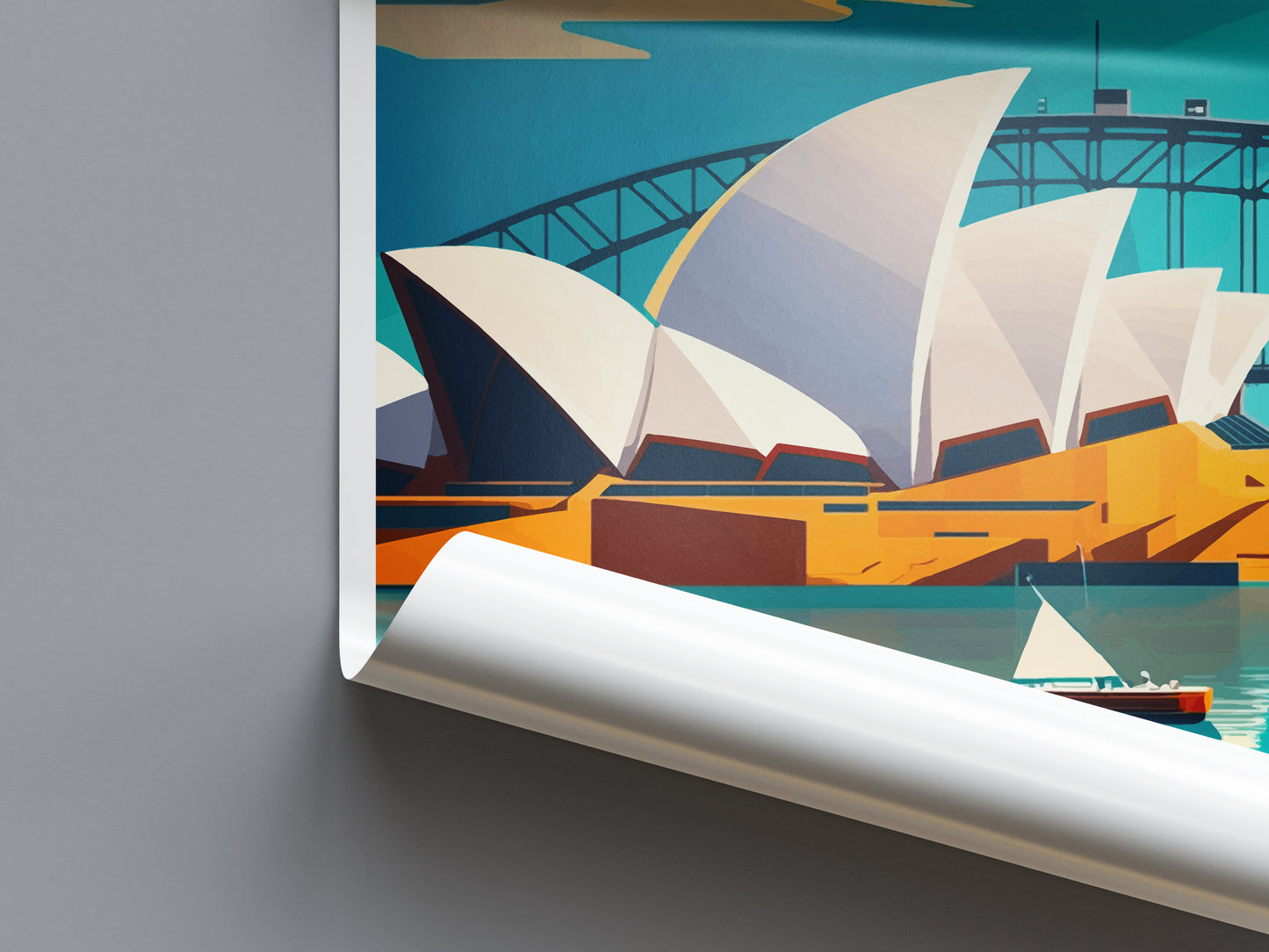 Sydney Opera House Australia Travel Poster