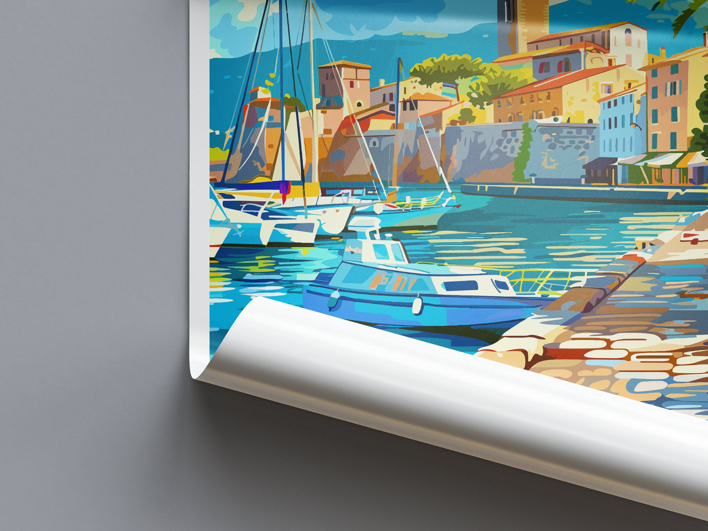 Antibes France Travel Poster