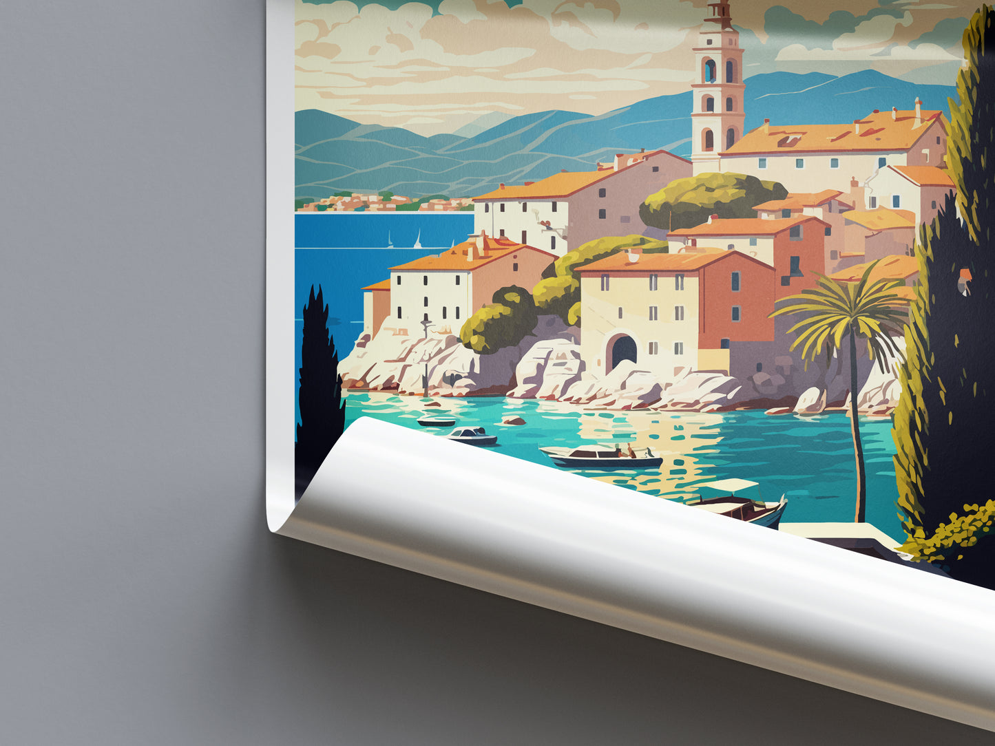 Brac Croatia Travel Poster