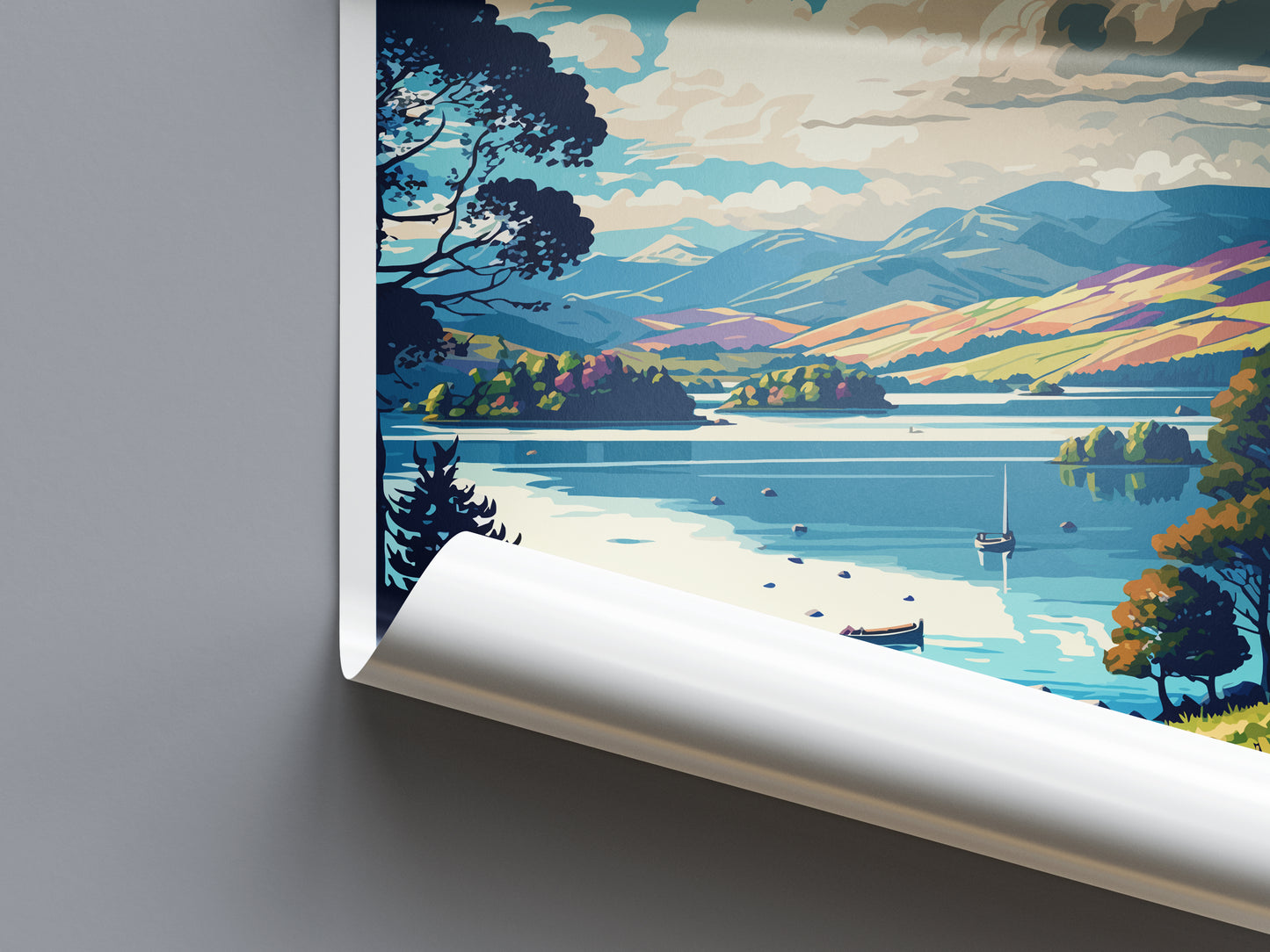 Windermere England Travel Poster