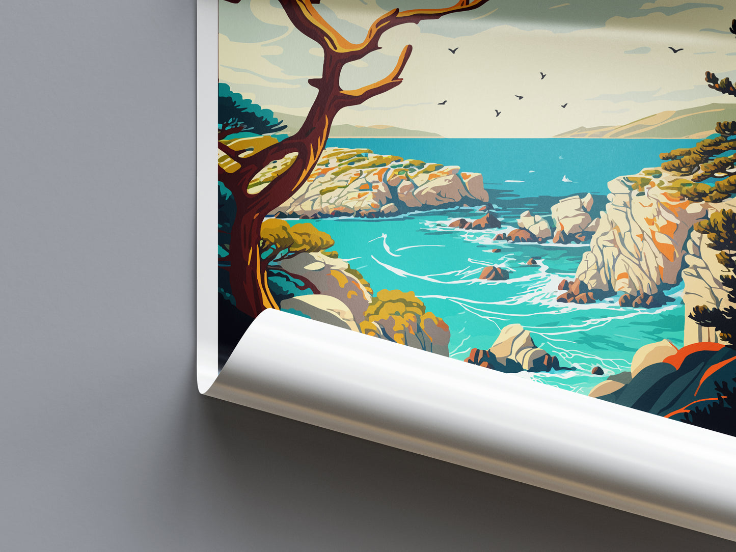 Point Lobos State Natural Reserve USA Travel Poster