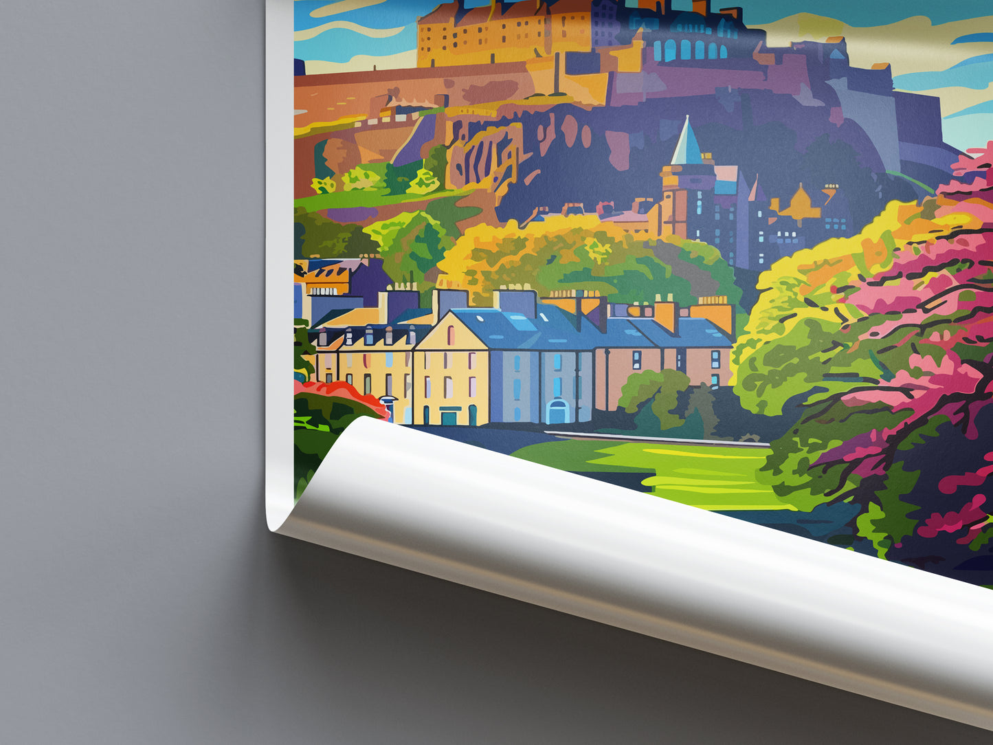 Edinburgh Scotland Travel Poster