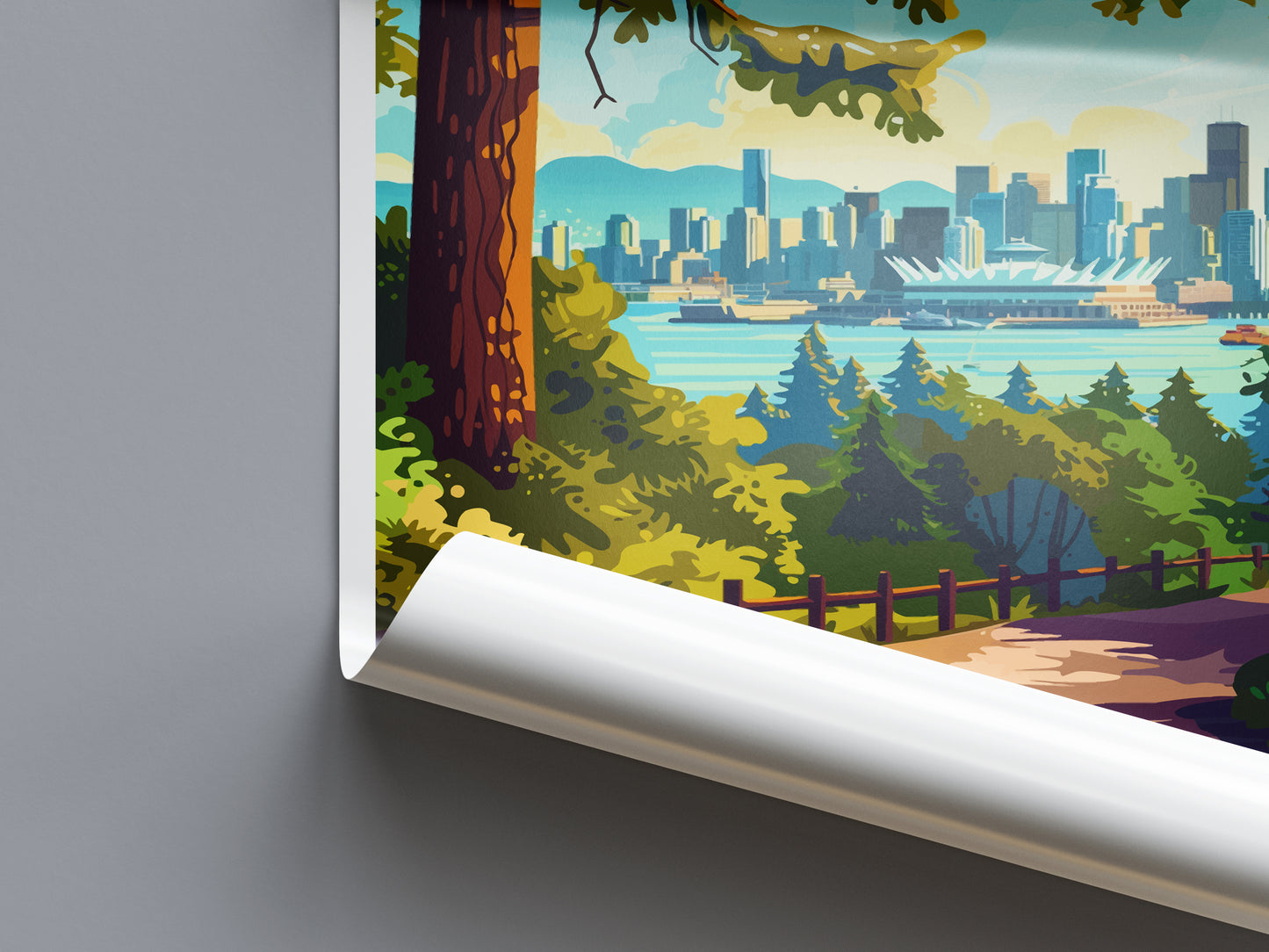 Vancouver Canada Travel Poster