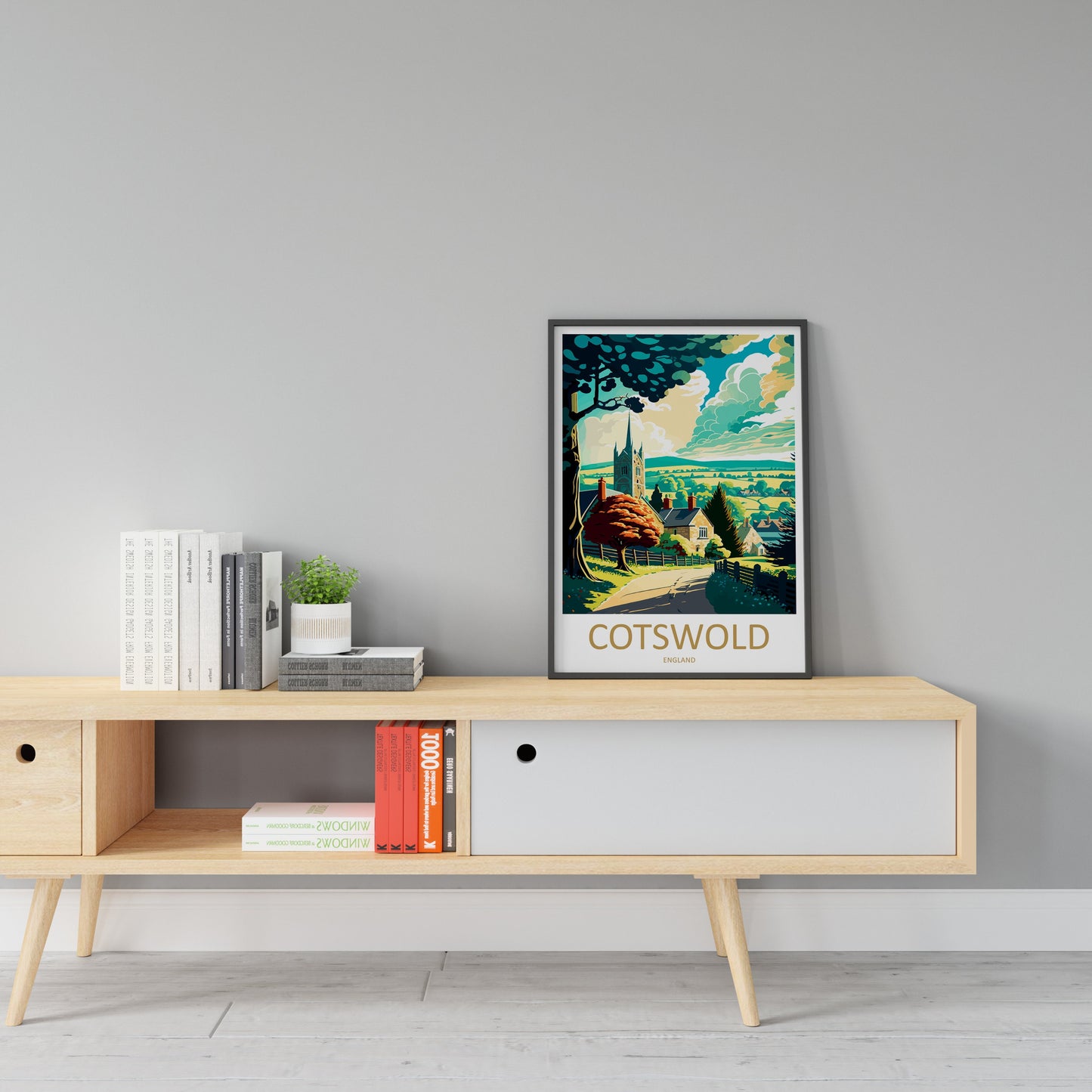Cotswolds Print Cotswolds Home Decor Landscape Art Print Cotswolds Wall Art for England Enthusiast Gift Wall Hanging Cotswolds UK Poster Art