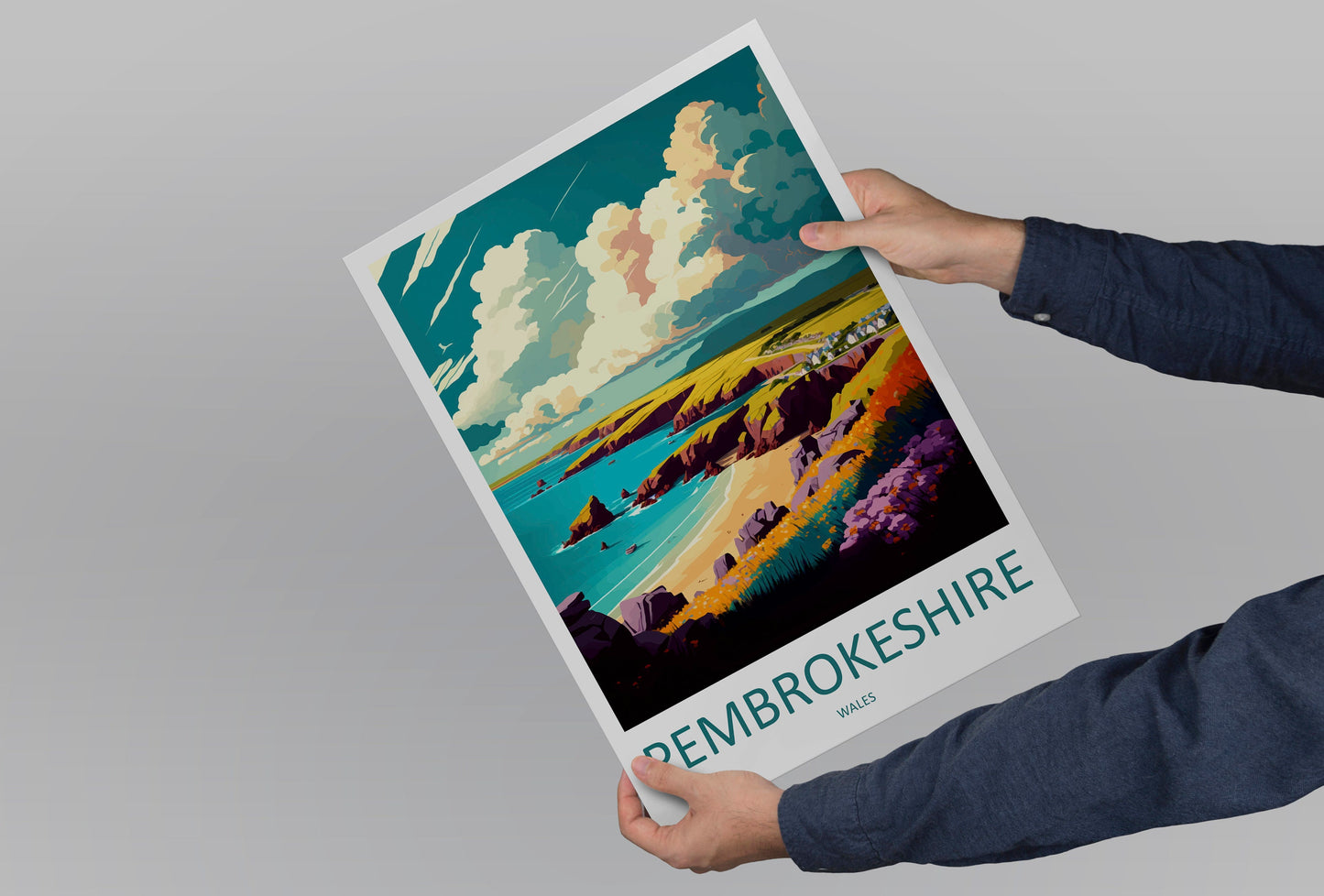 Pembrokeshire Print Pembrokeshire Home Decor Landscape Art Print Pembrokeshire Wall Art Nature Enthusiast Gift Wall Hanging Pembrokeshire