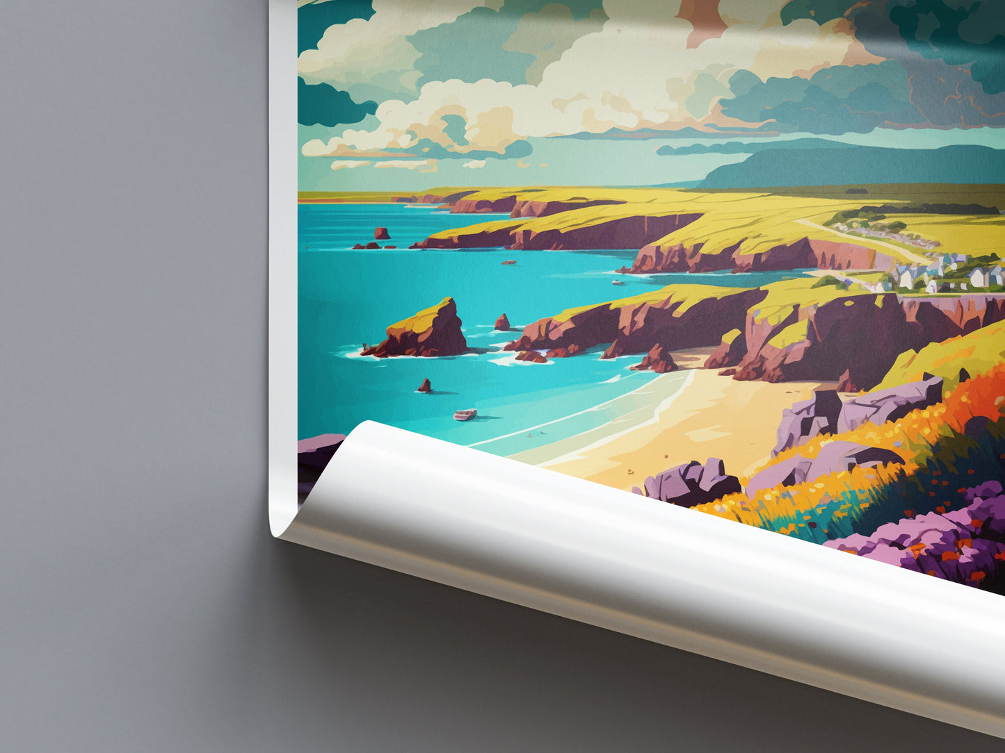 Pembrokeshire Print Pembrokeshire Home Decor Landscape Art Print Pembrokeshire Wall Art Nature Enthusiast Gift Wall Hanging Pembrokeshire