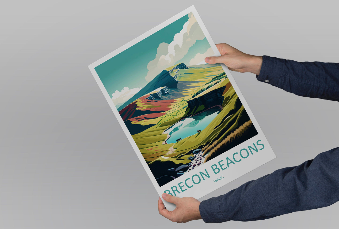 Brecon Beacons Print Brecon Beacons Home Decor Landscape Art Print Brecon Beacons Wall Nature Enthusiast Gift Wall Hanging Brecon Beacons