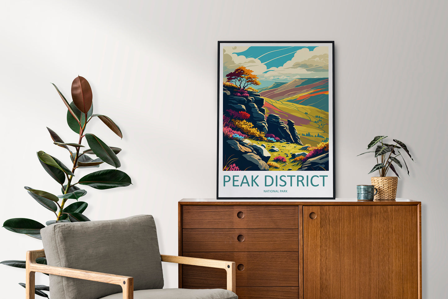 Peak District Print Peak District Home Decor Landscape Art Print Peak District Wall Art Nature Enthusiast Gift Wall Hanging Peak District UK