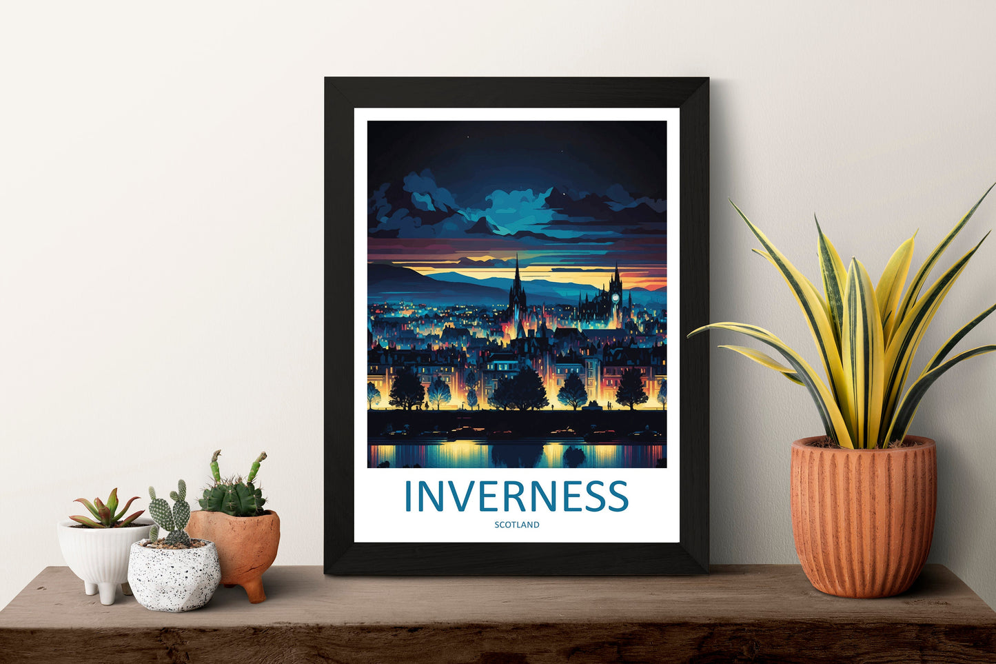 Inverness Cityscape Print Inverness Home Decor European City Art Print Inverness Wall Art Scotland Enthusiast Gift Wall Hanging Inverness