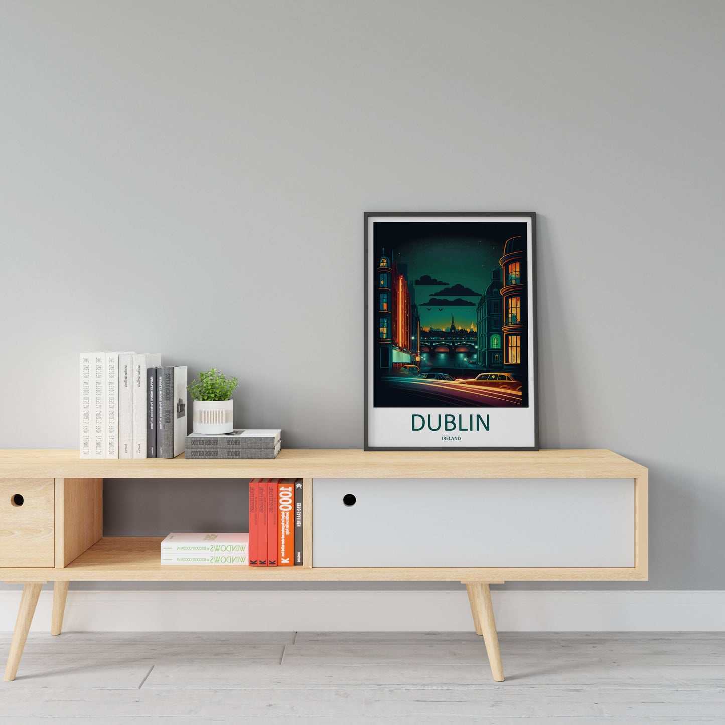 Dublin Skyline Print Dublin Home Decor Skyline City Art Print Dublin Wall Art for Ireland Enthusiast Gift Wall Hanging Dublin Ireland Print