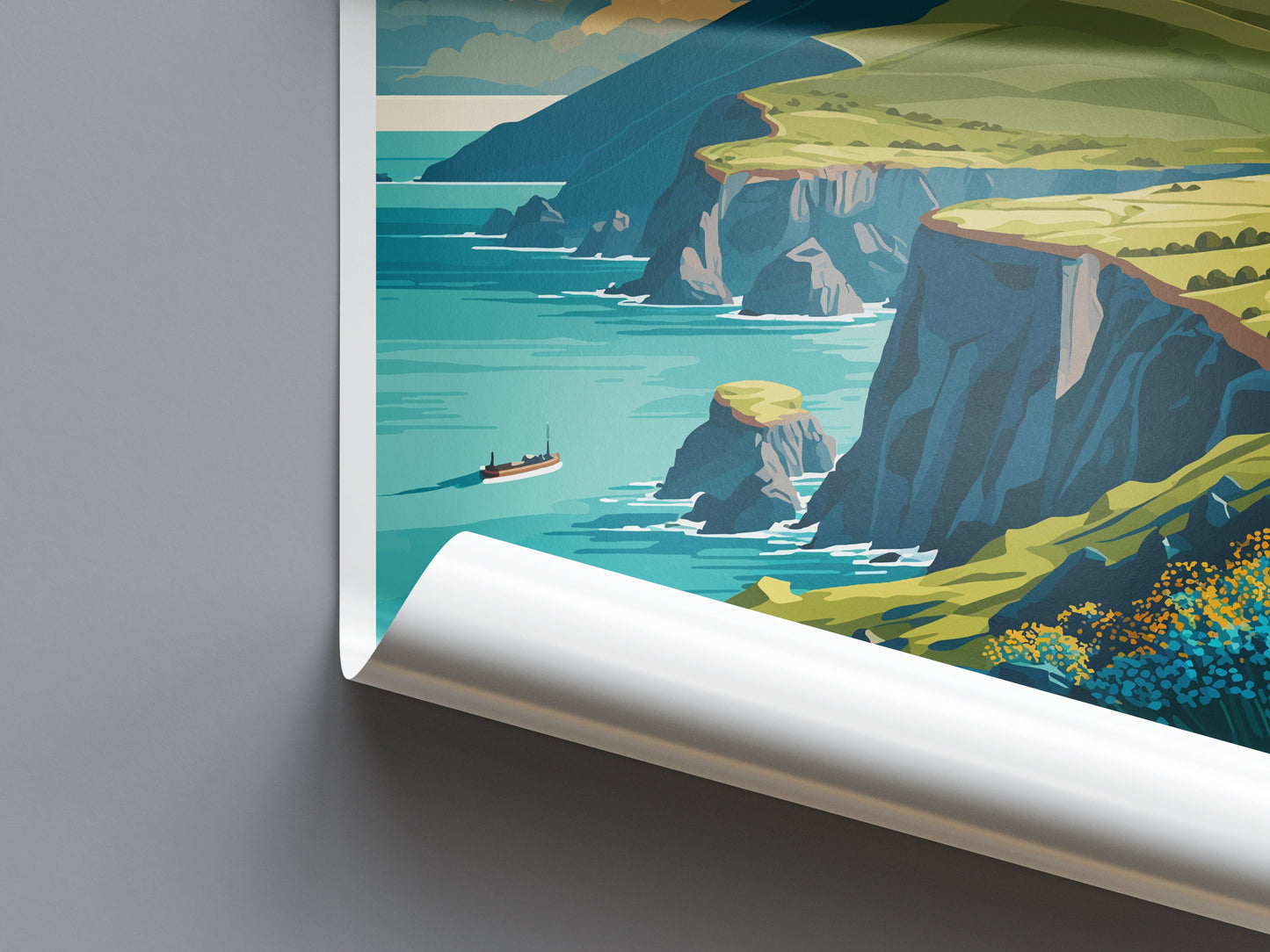 Dingle Peninsula Print Dingle Peninsula Home Decor Landscape Art Print Dingle Peninsula Wall Art for Ireland Enthusiast Gift Wall Hanging