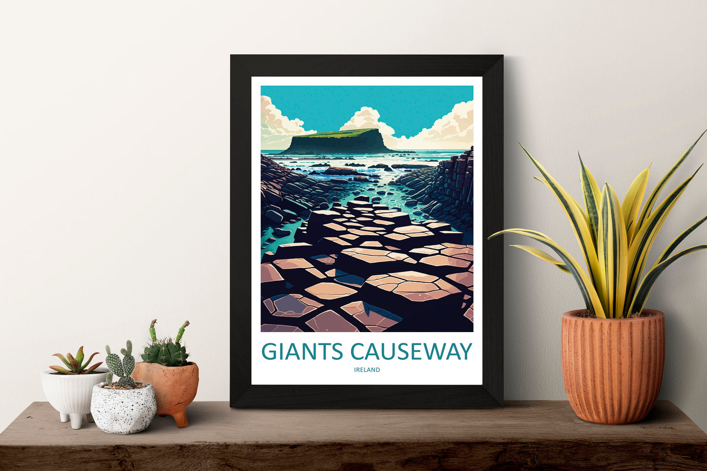 Giant's Causeway Print Giant's Causeway Home Décor Landscape Print Giant's Causeway Wall Art Northern Ireland Enthusiast Gift Wall Hanging