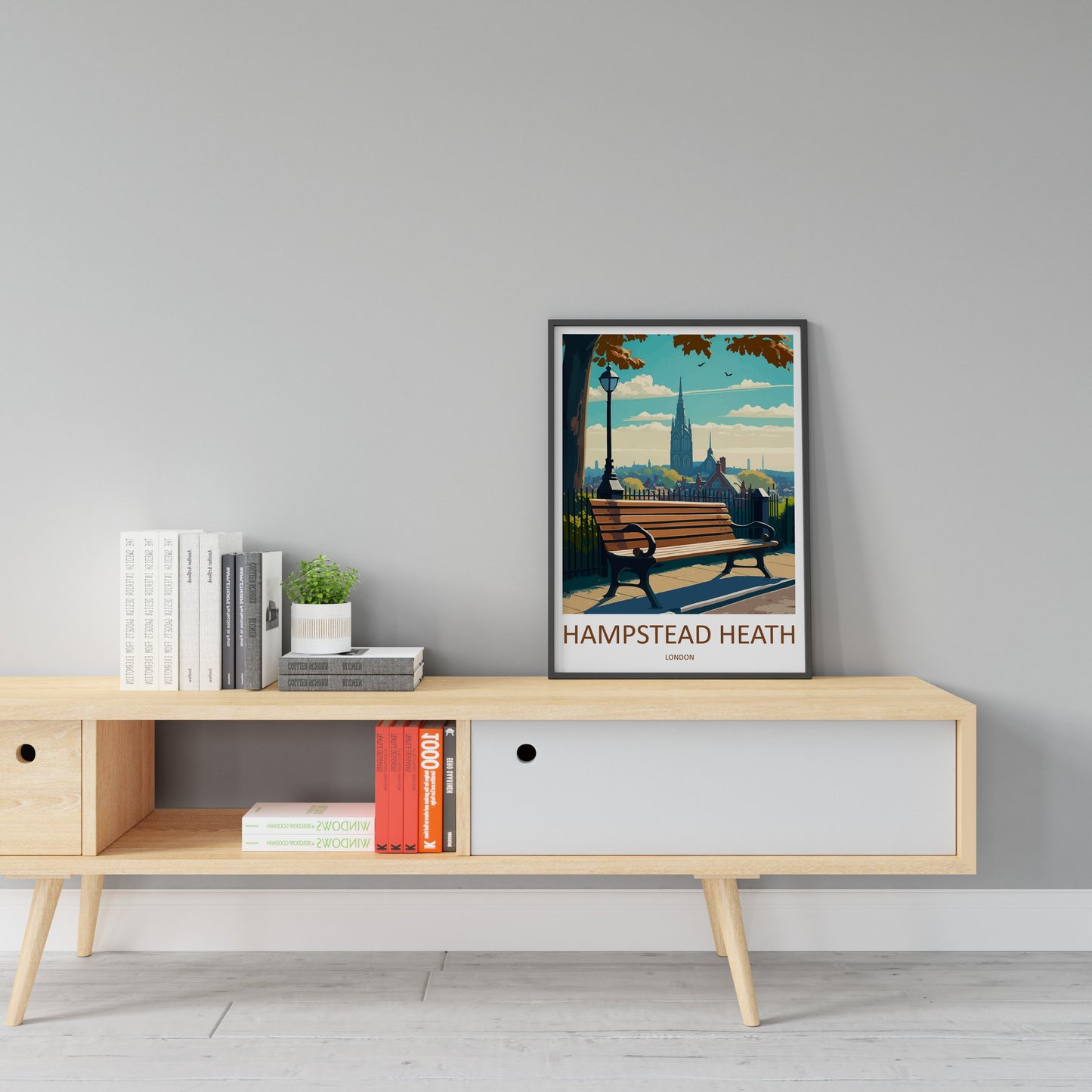 Hampstead Heath Print Hampstead Heath Home Decor Landscape Art Print Hampstead Heath Wall Art for London Enthusiast Gift Wall Hanging Poster